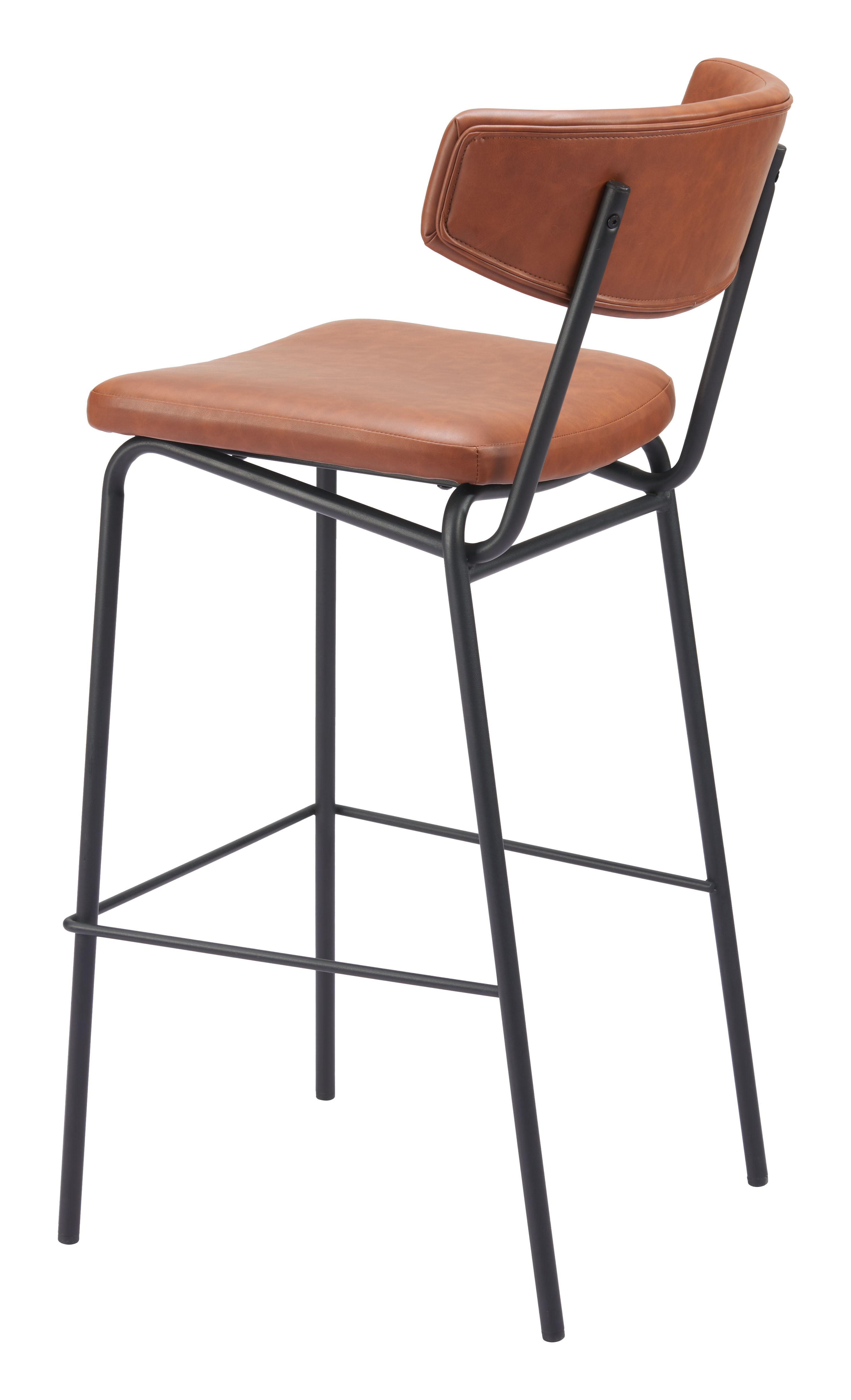 ZUO Charon Barstool (Set of 2) - Vintage Brown