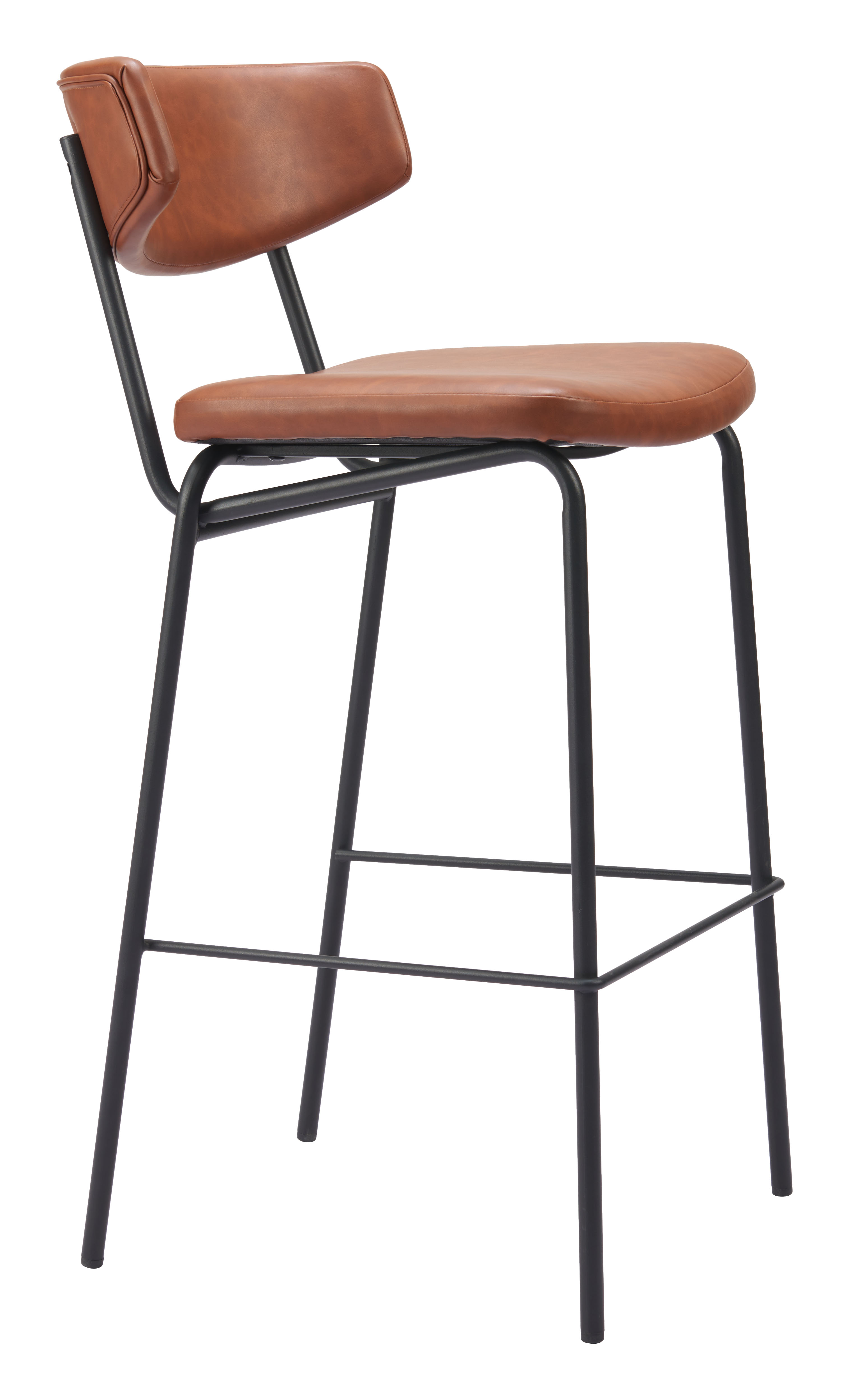 ZUO Charon Barstool (Set of 2) - Vintage Brown