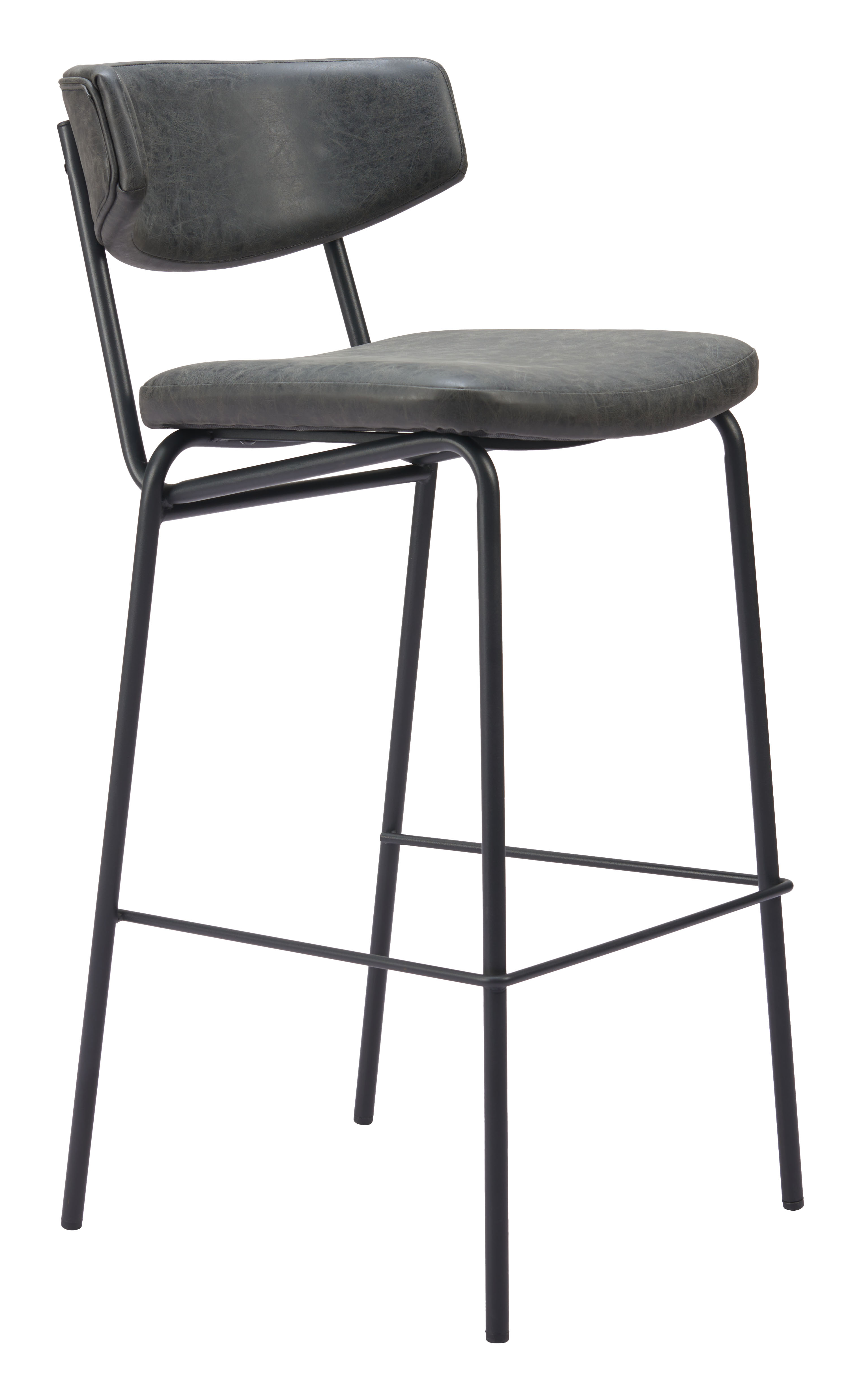 ZUO Charon Barstool (Set of 2) - Vintage Black