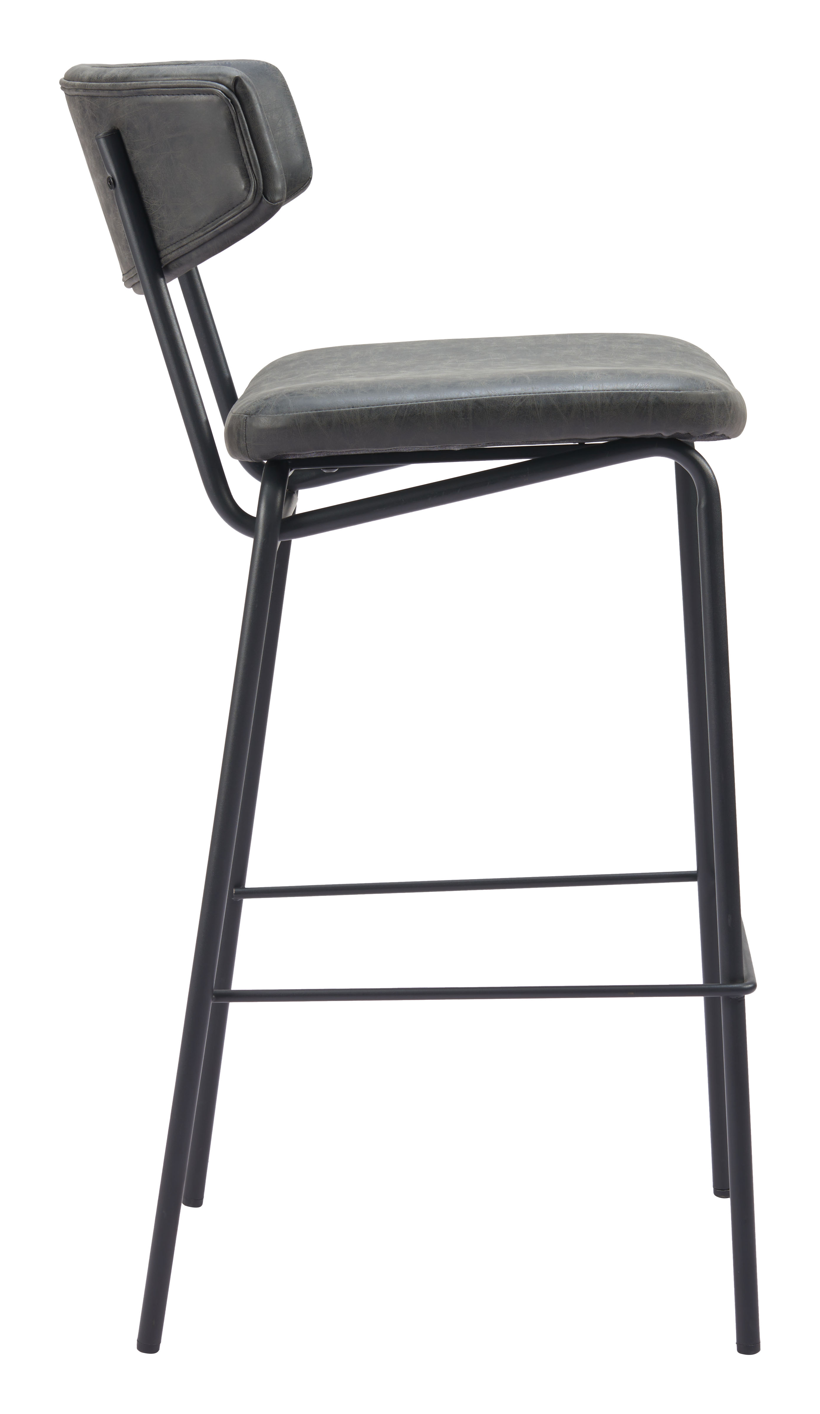 ZUO Charon Barstool (Set of 2) - Vintage Black