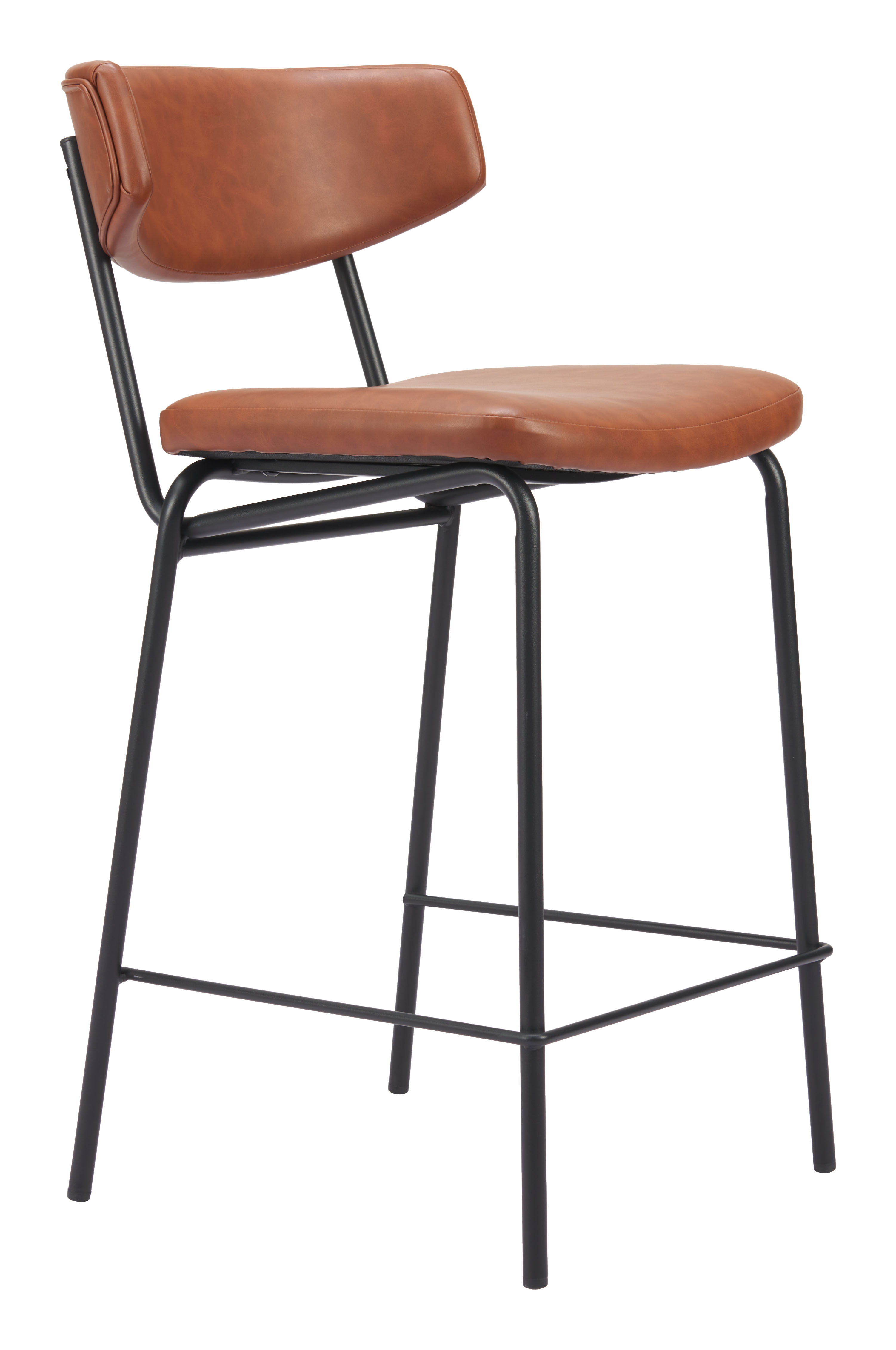 ZUO Charon Counter Stool (Set of 2) - Vintage Brown