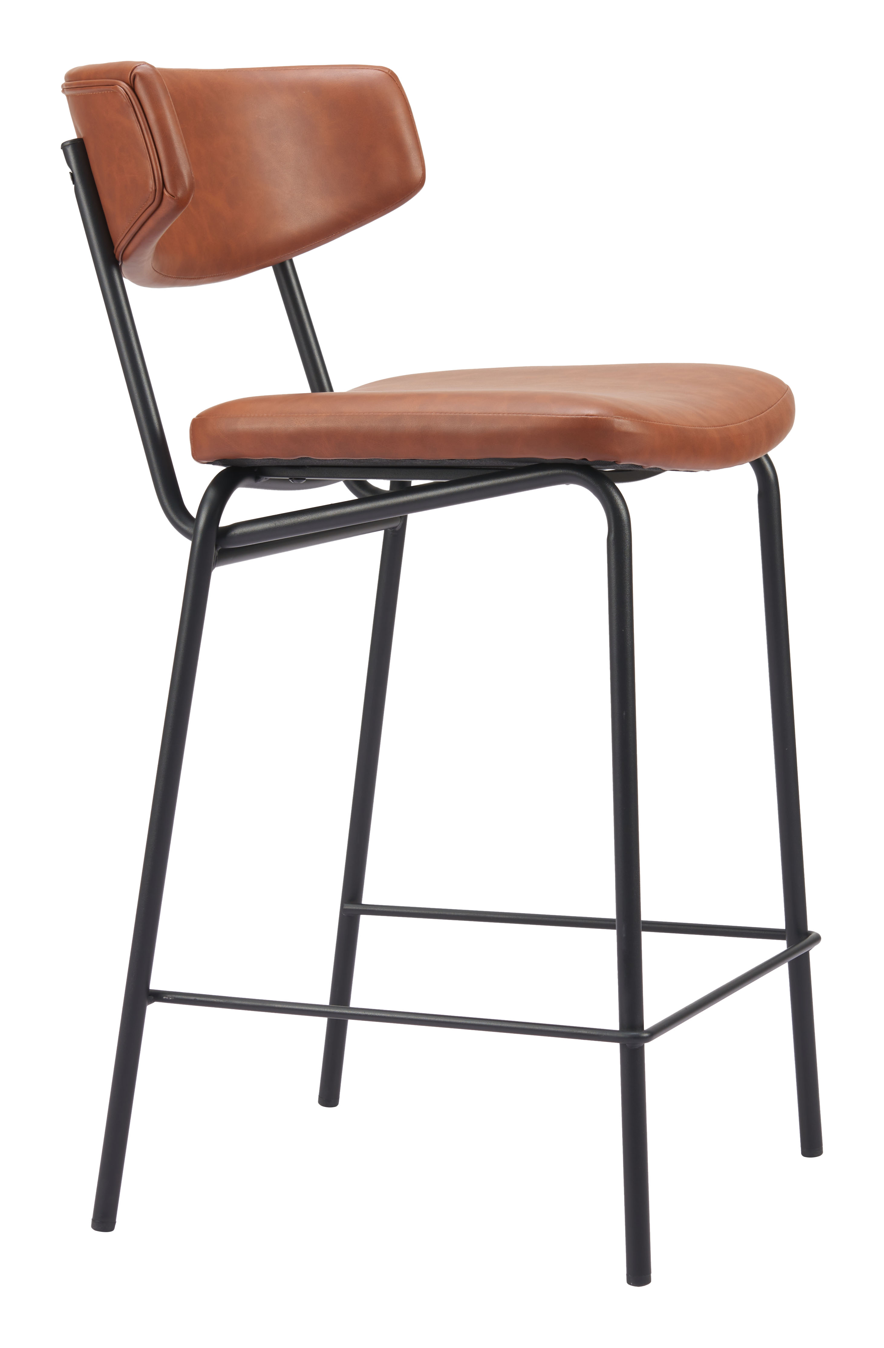 ZUO Charon Counter Stool (Set of 2) - Vintage Brown