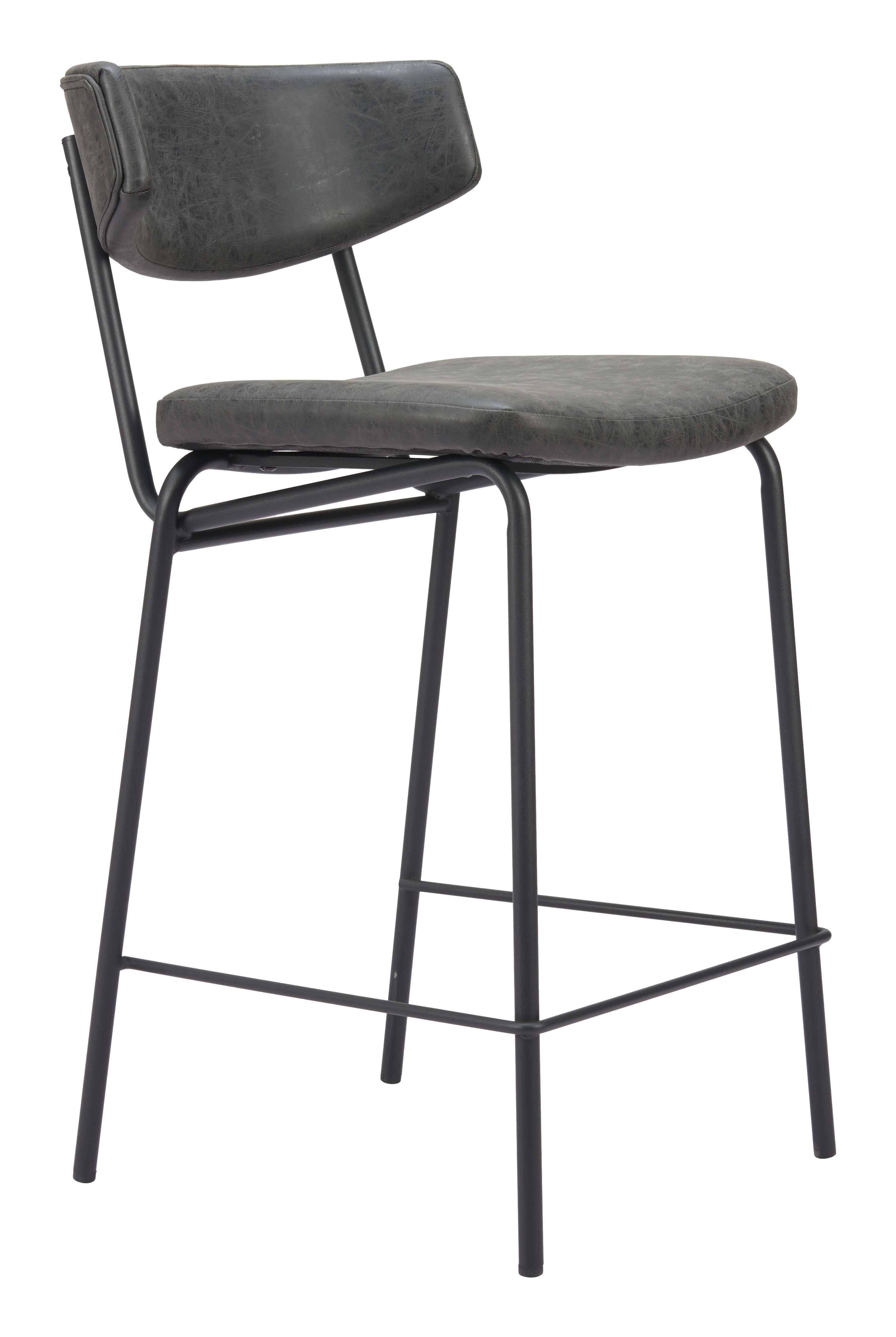 ZUO Charon Counter Stool (Set of 2) - Vintage Black