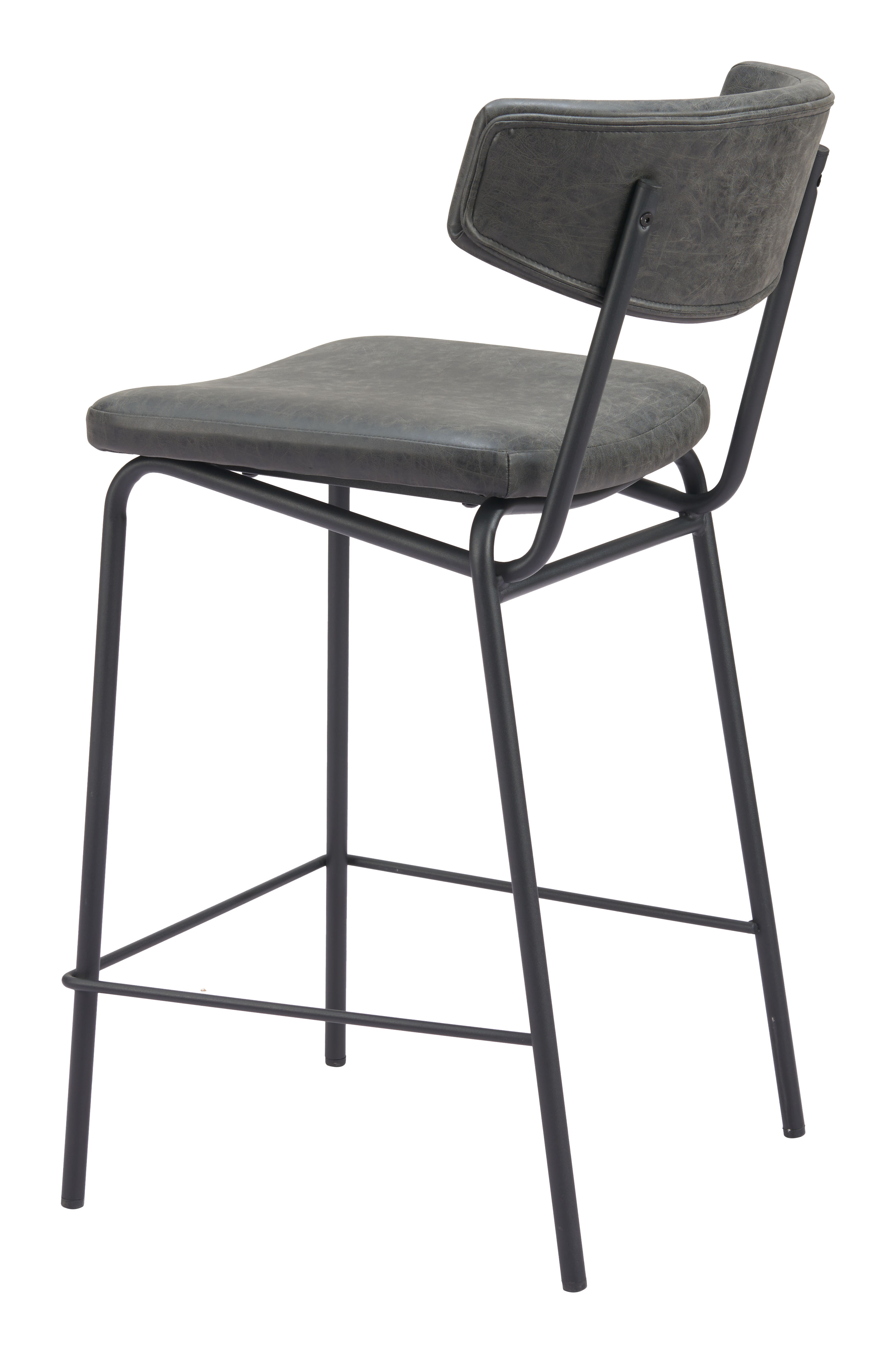 ZUO Charon Counter Stool (Set of 2) - Vintage Black