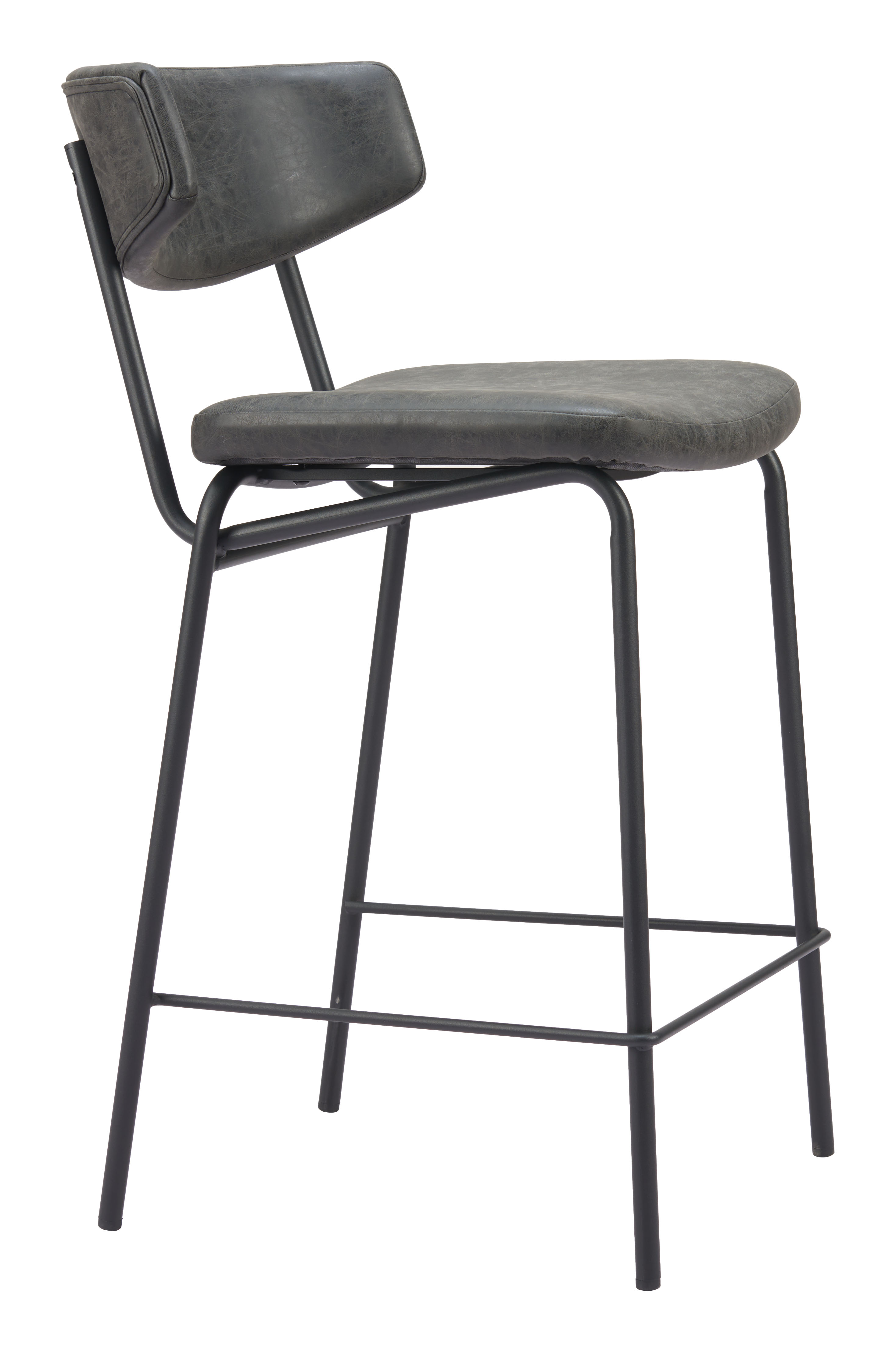 ZUO Charon Counter Stool (Set of 2) - Vintage Black