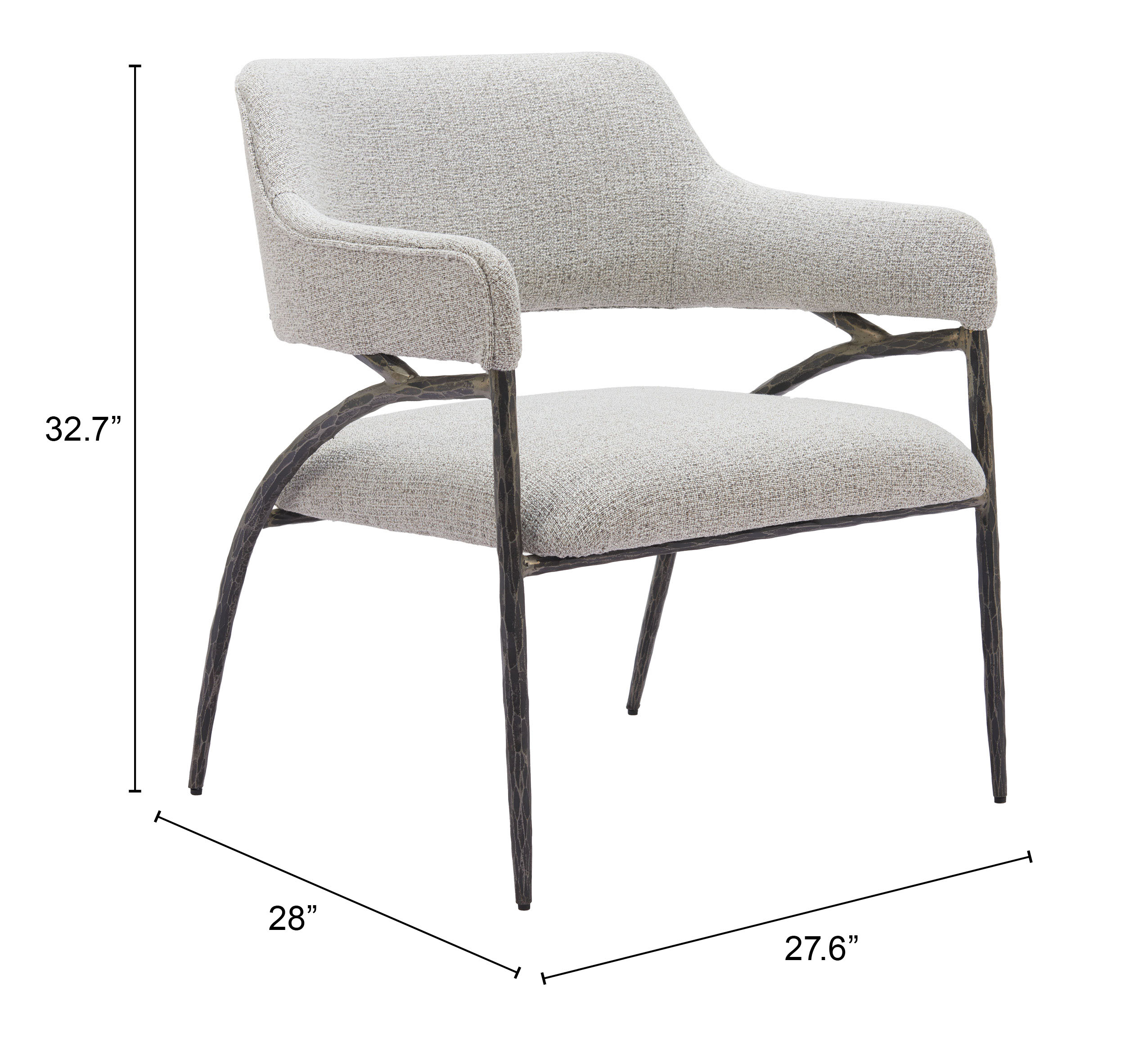 ZUO™ Vesterboro Accent Chair - Gray