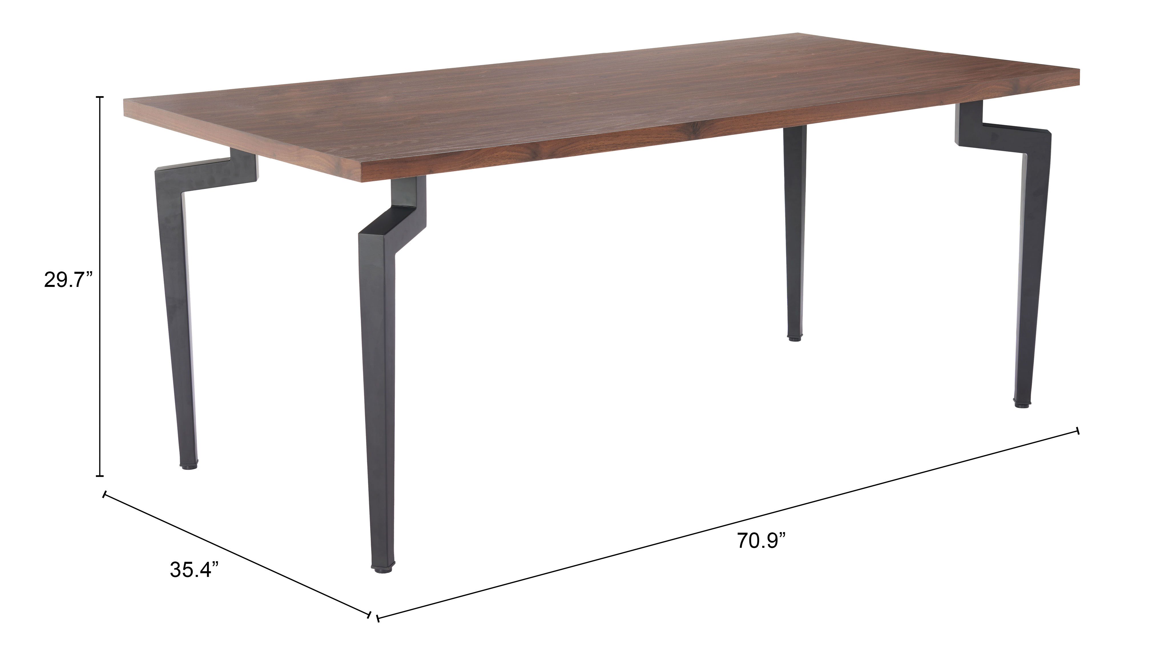 ZUO - Kani Dining Table in Walnut