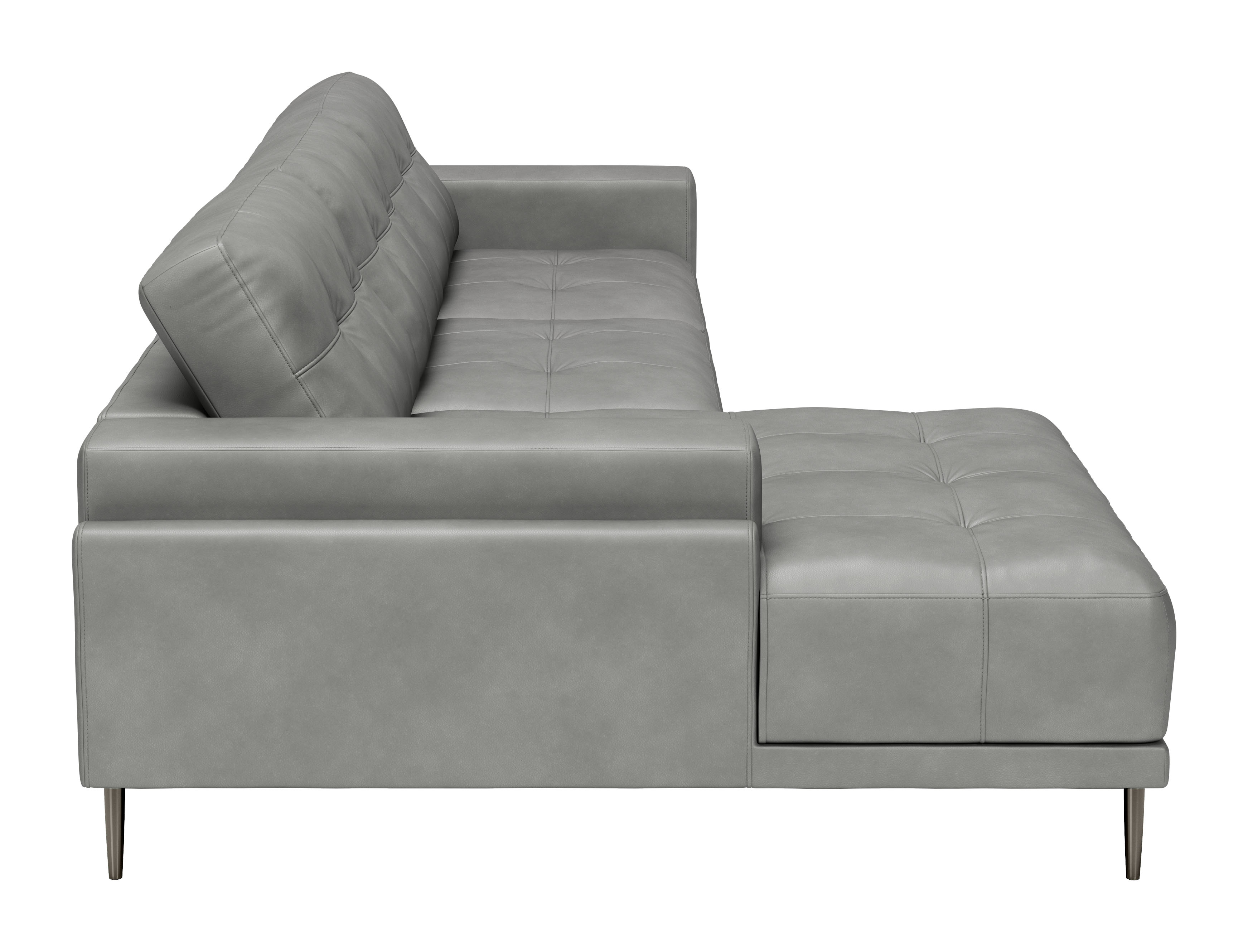 ZUO Bliss Left Facing Chaise Sectional - Gray