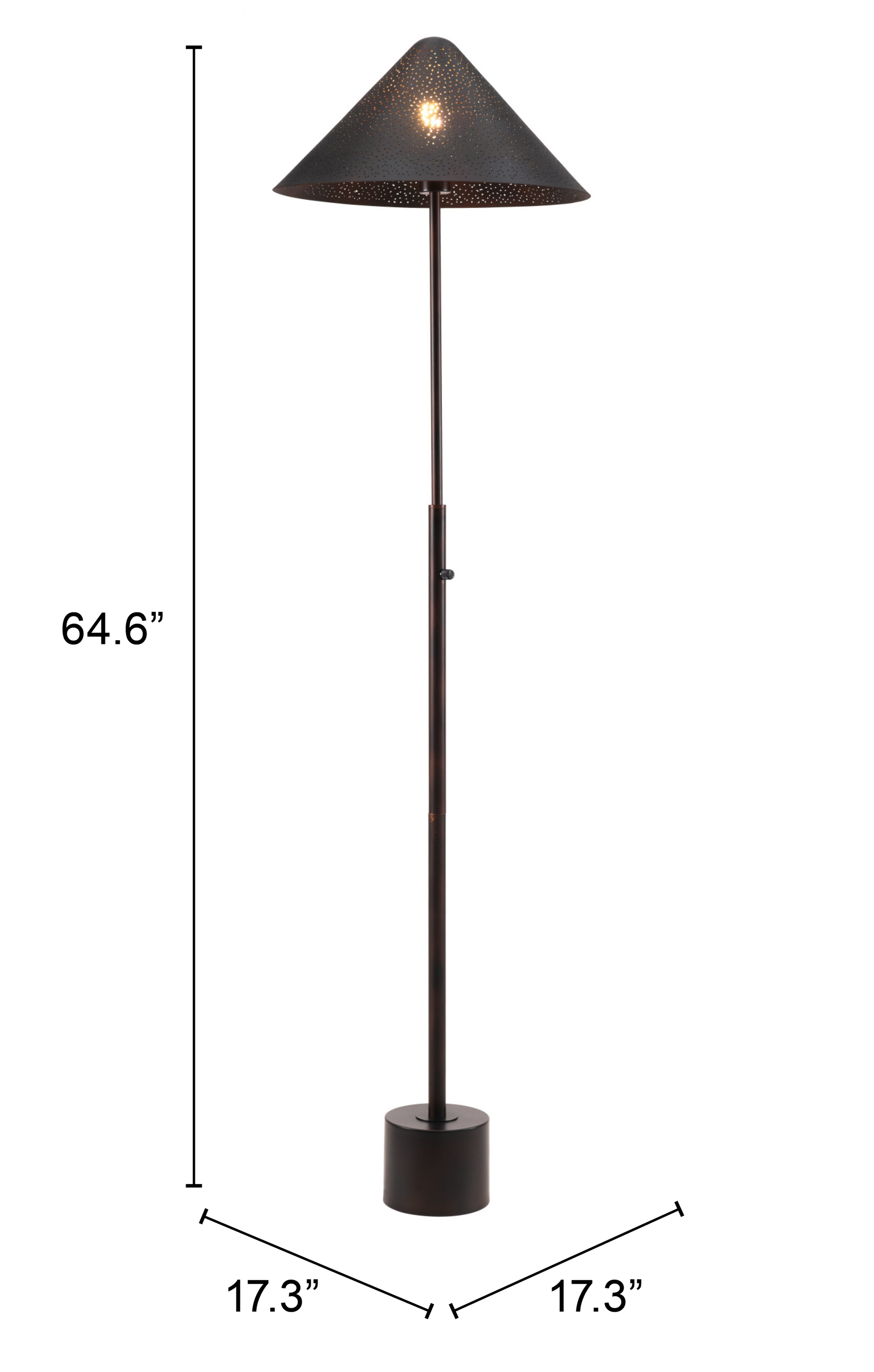 ZUO Cardo Floor Lamp - Bronze