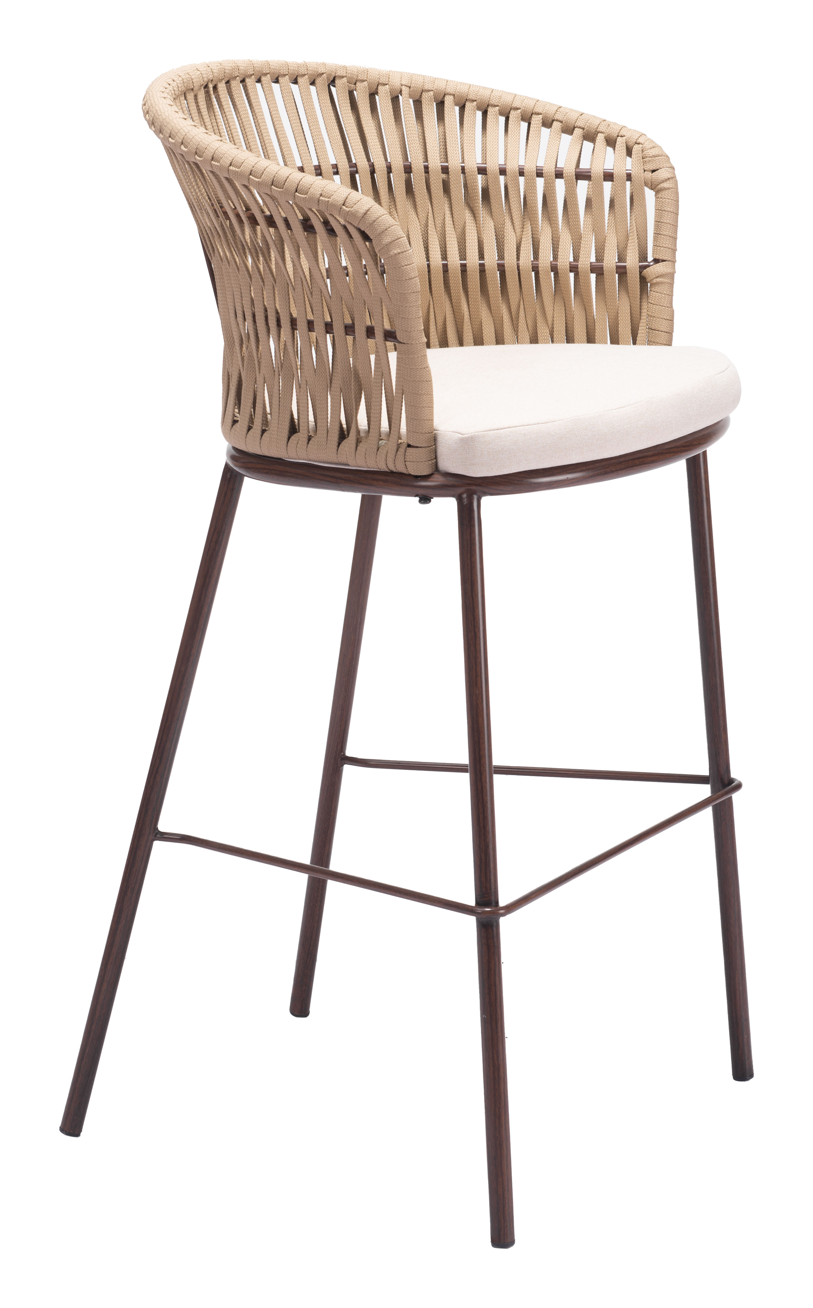 ZUO Freycinet Barstool - Natural