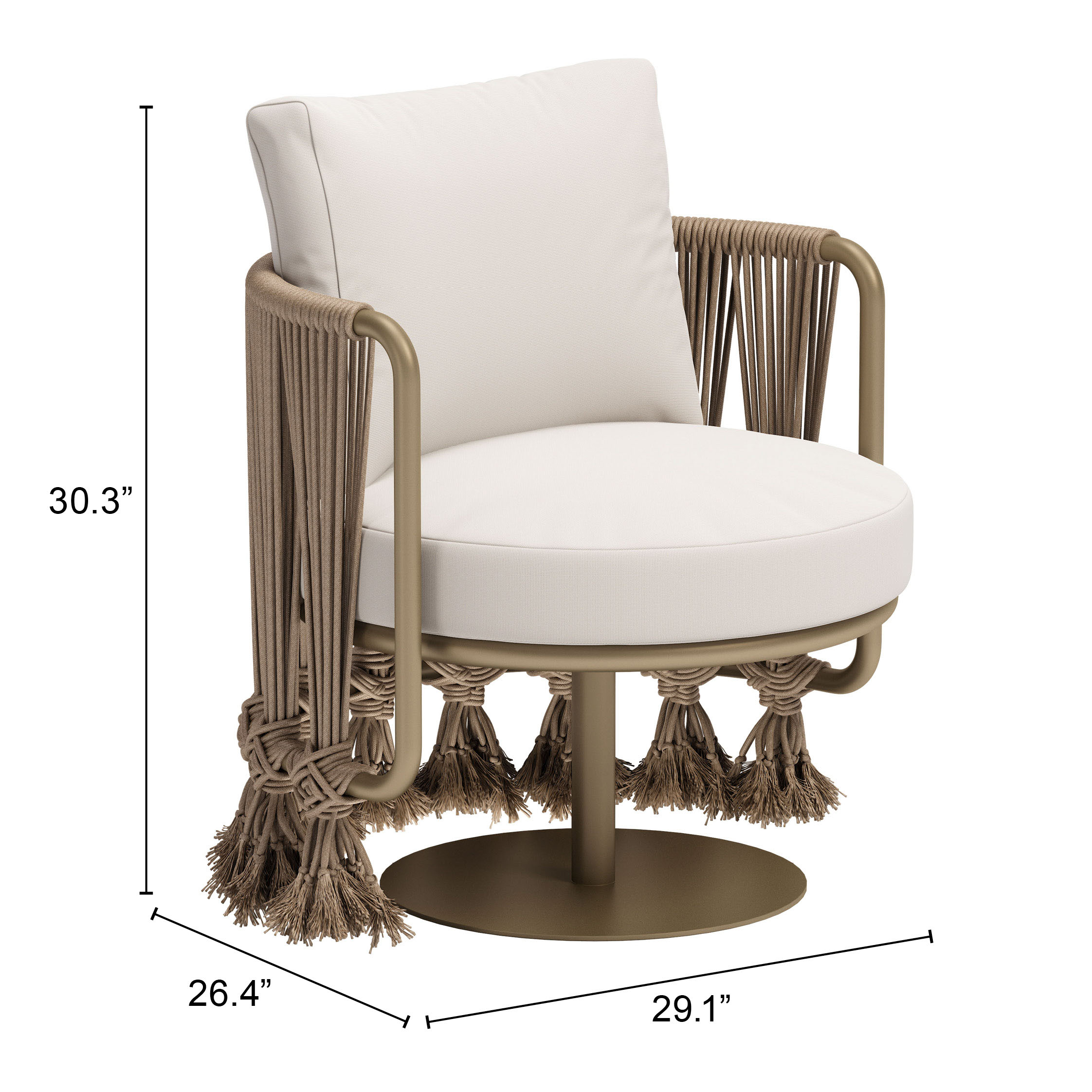 ZUO™ Uzel Accent Chair - White