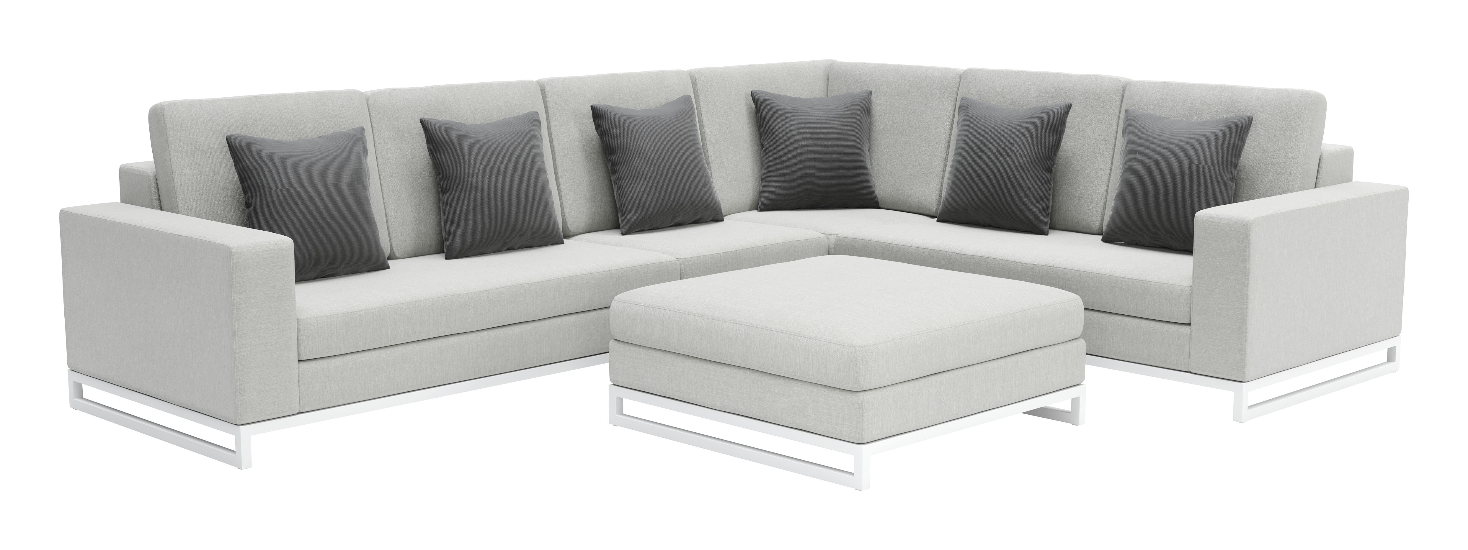 ZUO Corona del Mar Modular Sectional Set - Gray