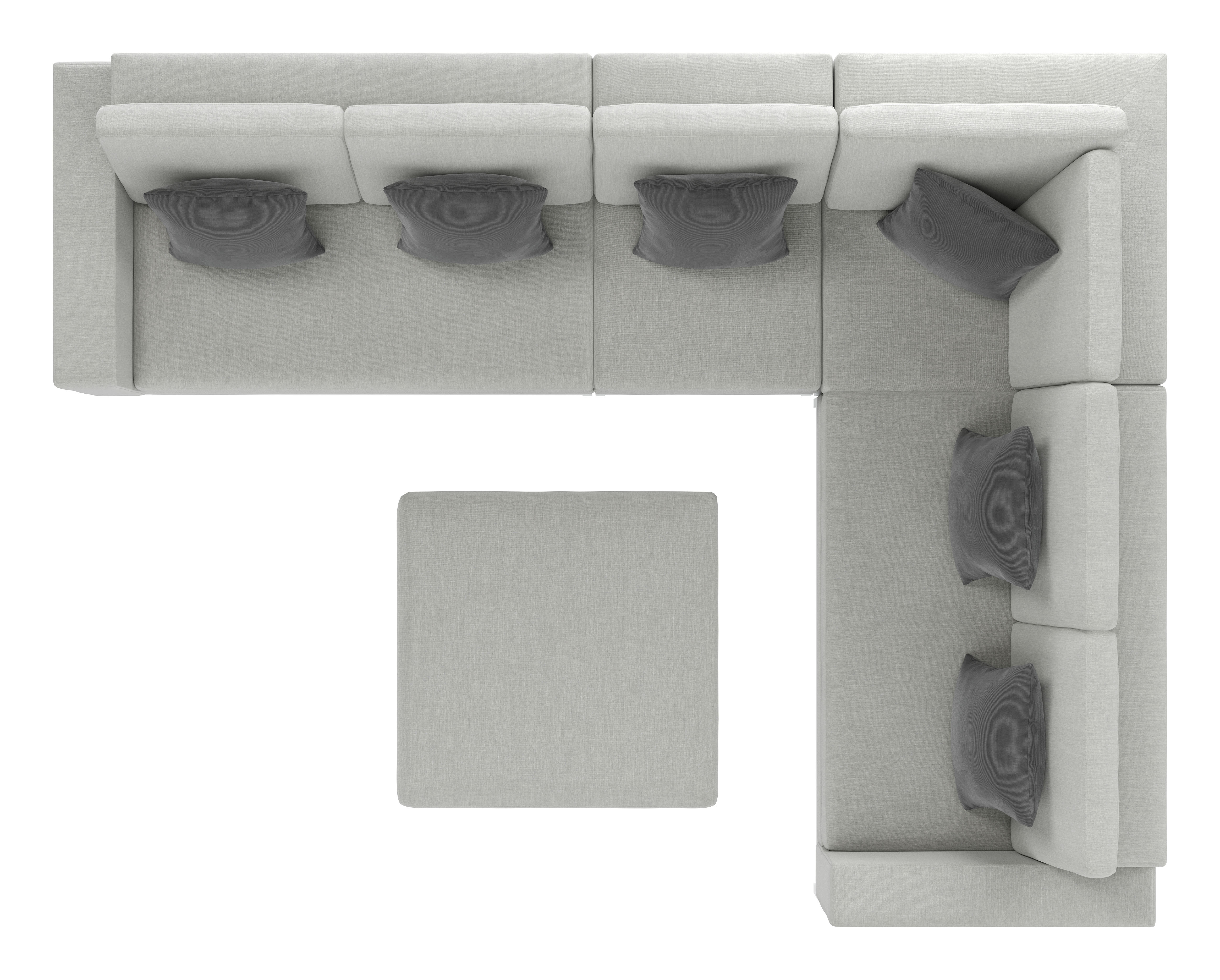 ZUO Corona del Mar Modular Sectional Set - Gray