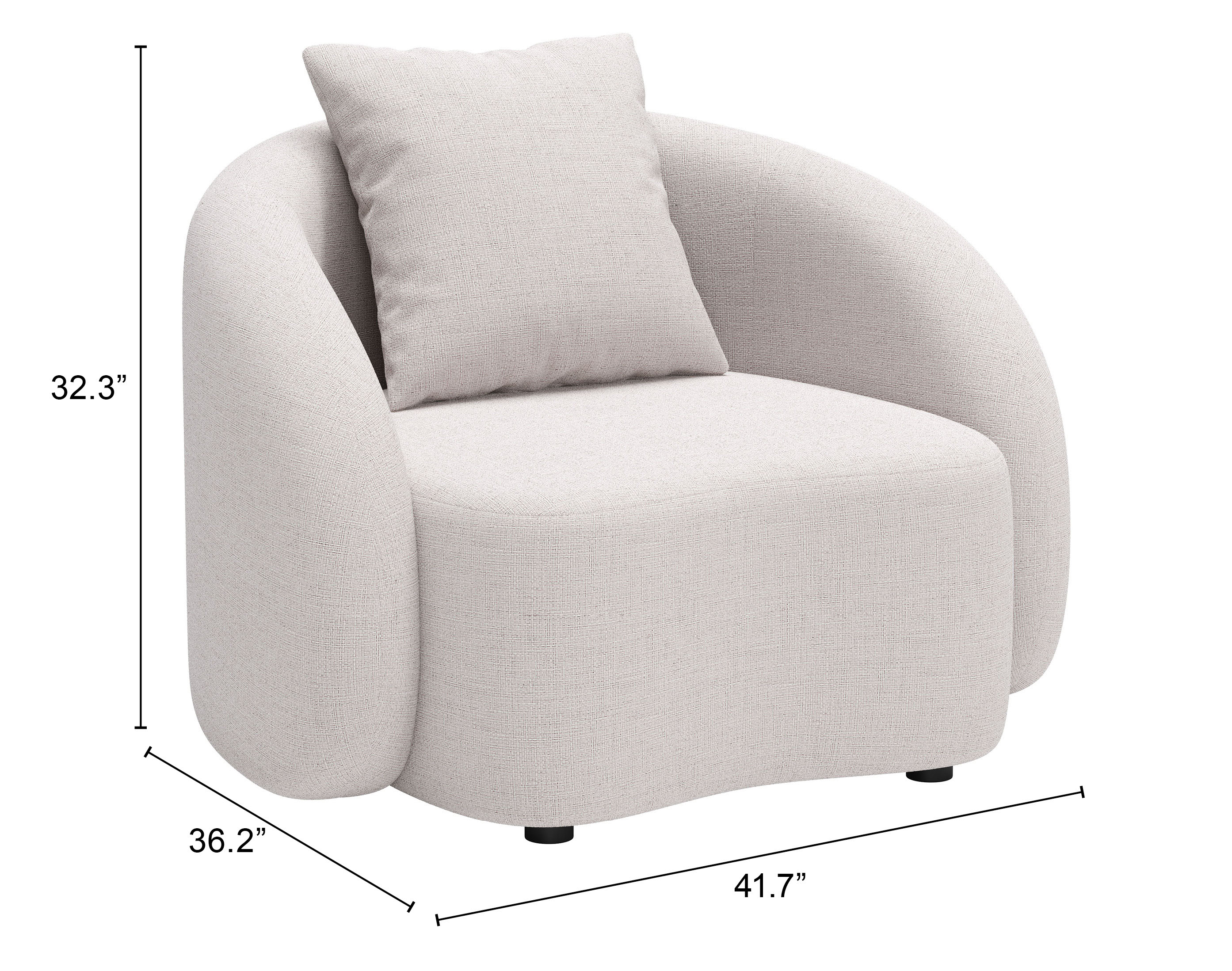 ZUO™ Sunny Isles Accent Chair - Beige