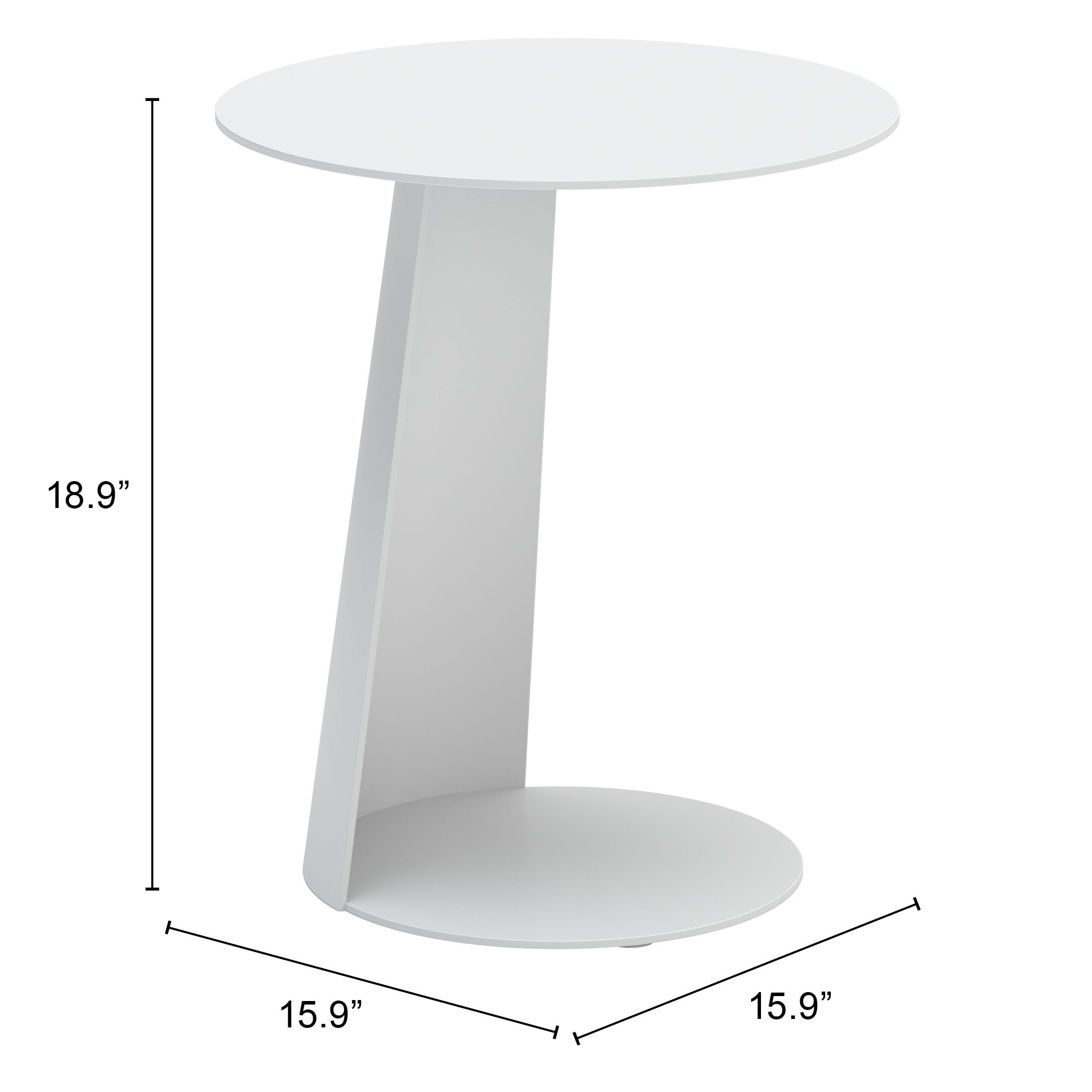 ZUO™ Sunny Isles Side Table - White