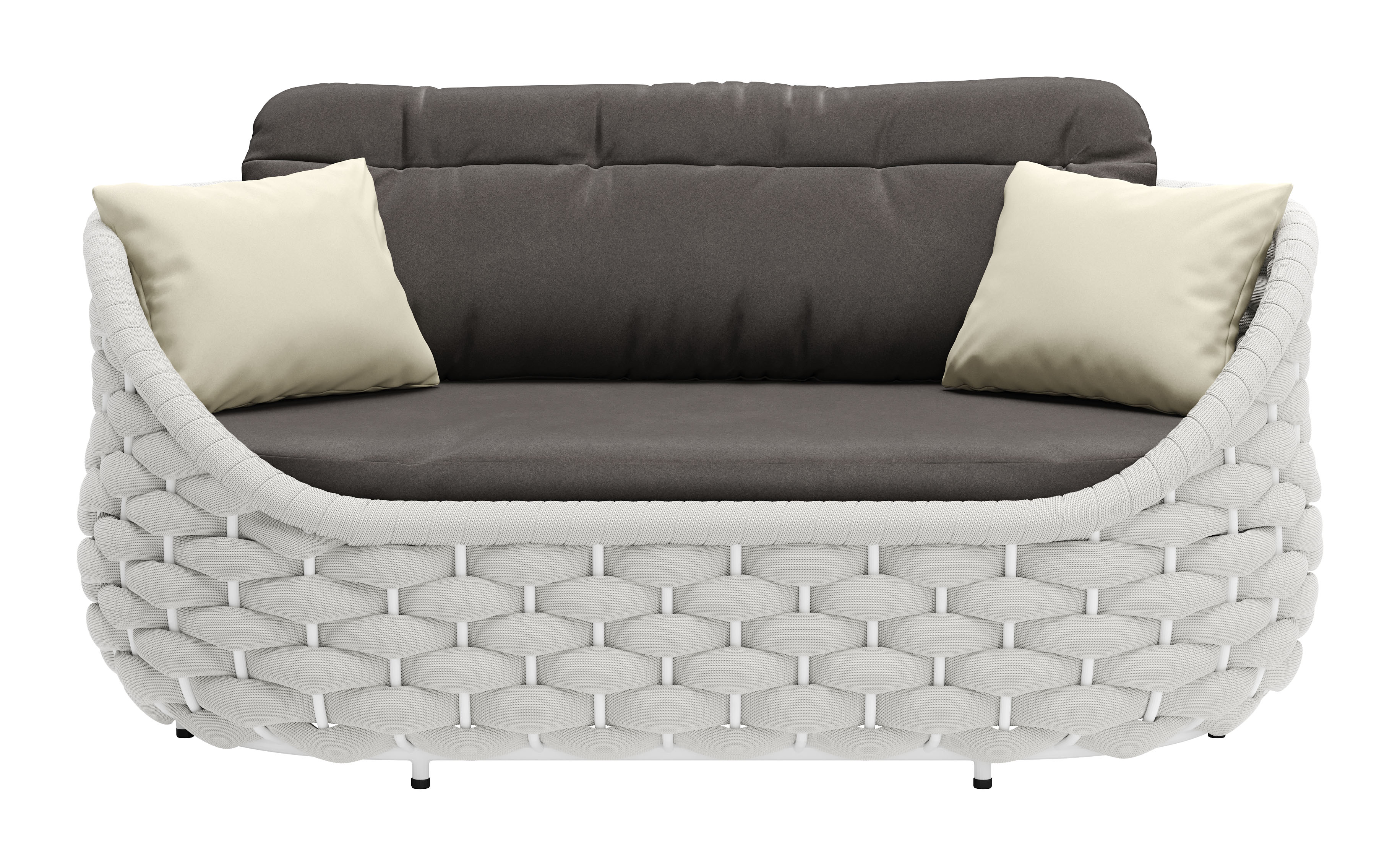 ZUO - Coral Reef Loveseat in Gray