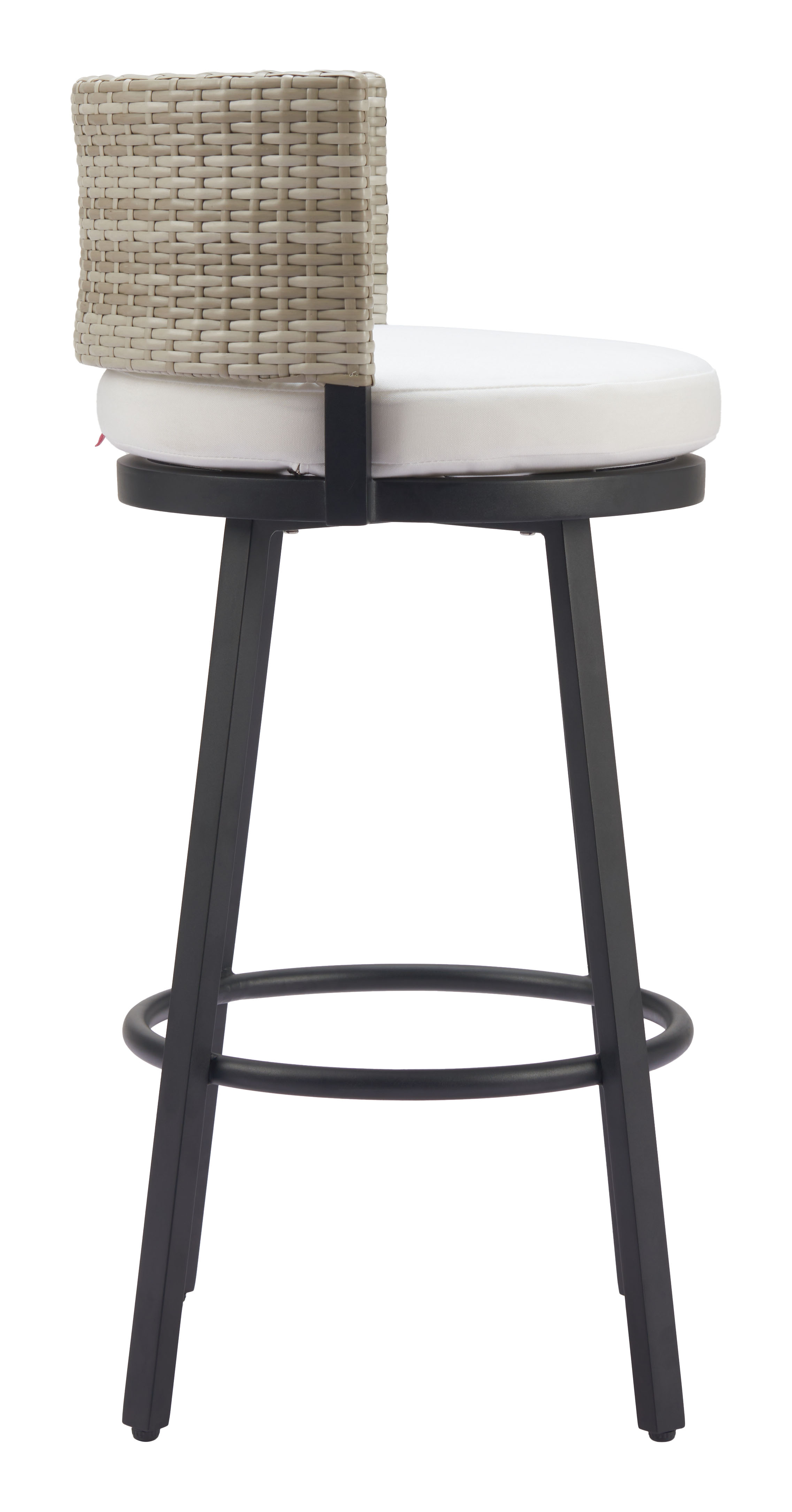 ZUO - Midnight Wave Barstool in White