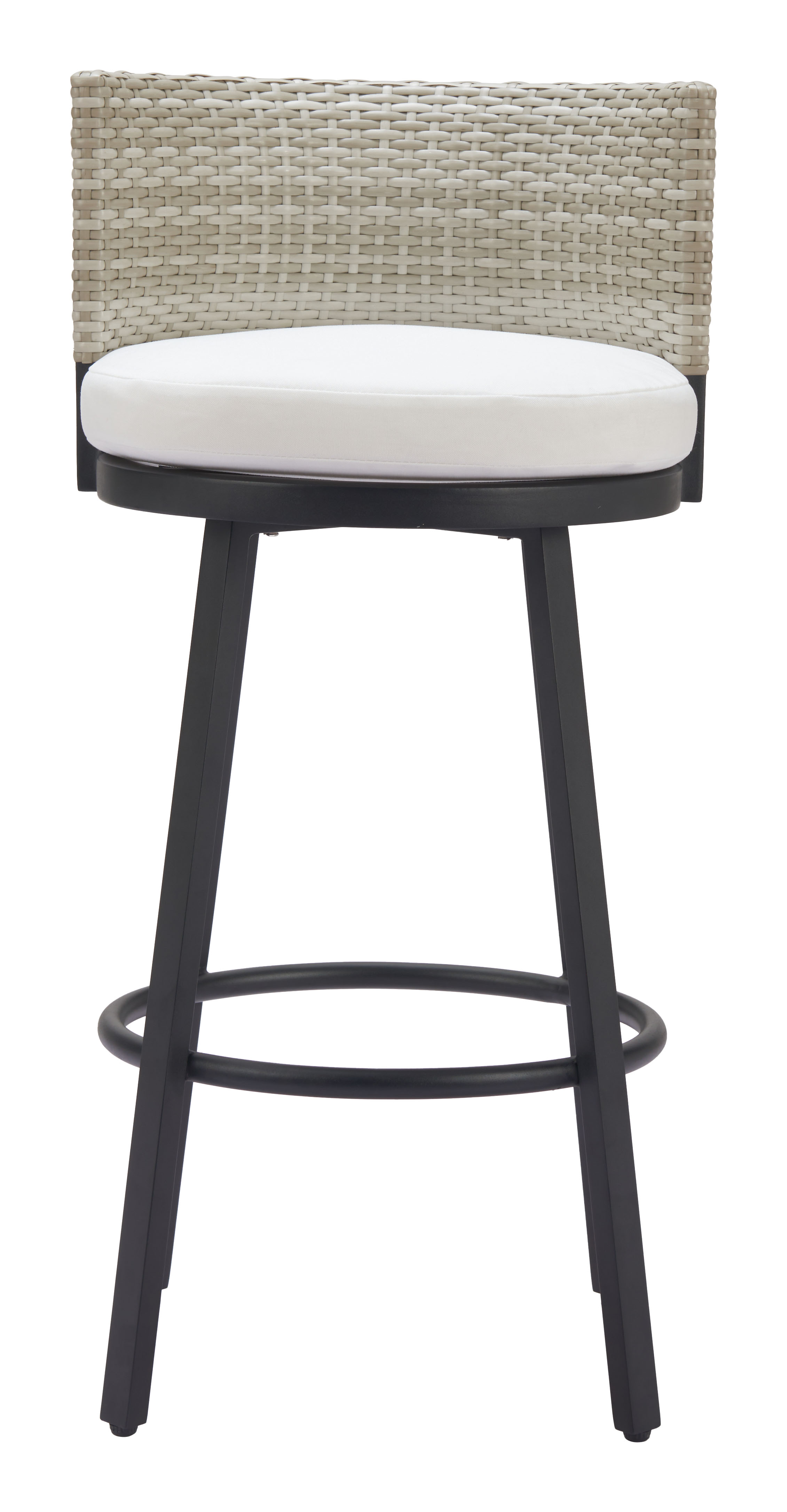 ZUO - Midnight Wave Barstool in White