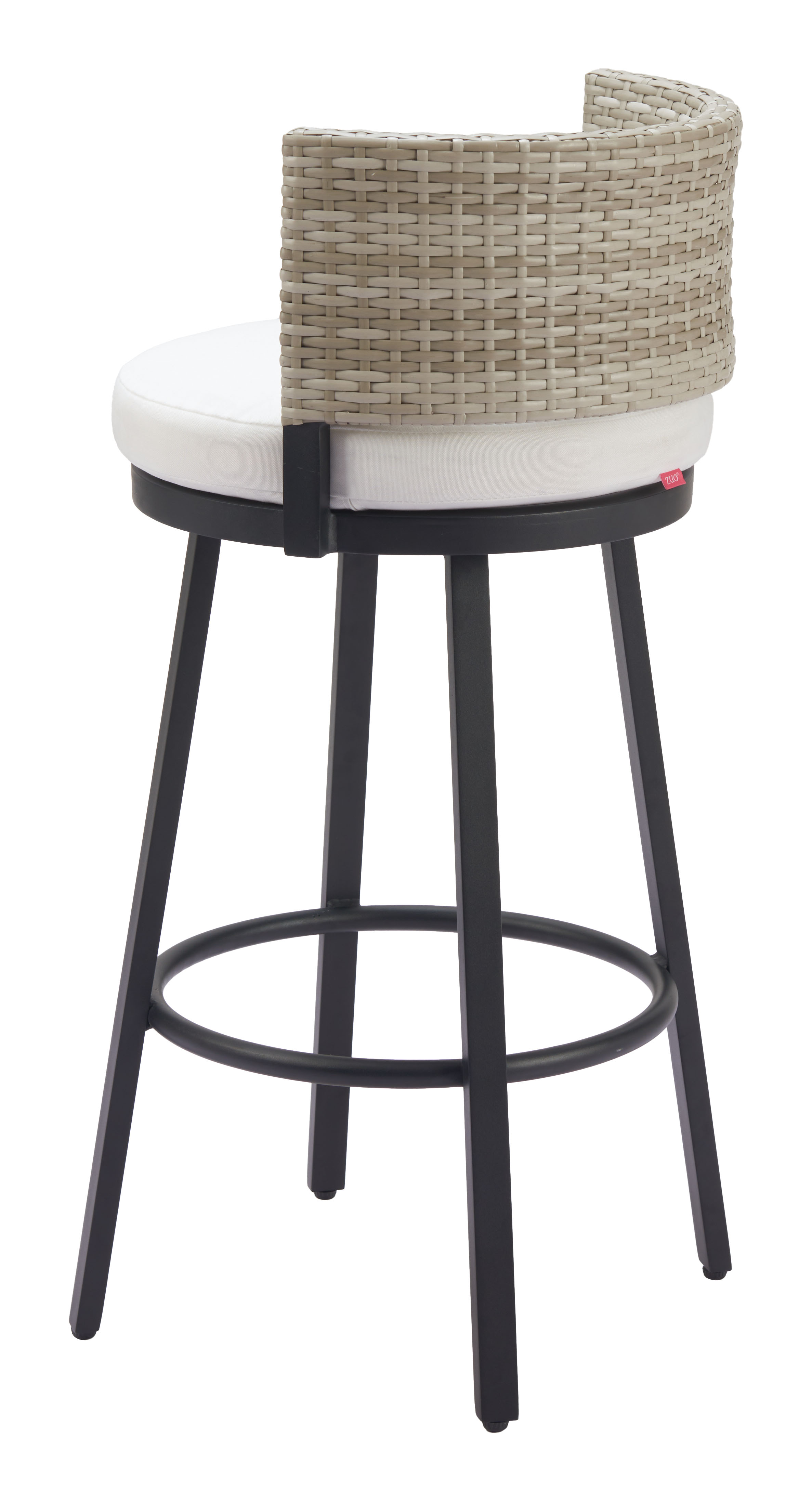 ZUO - Midnight Wave Barstool in White