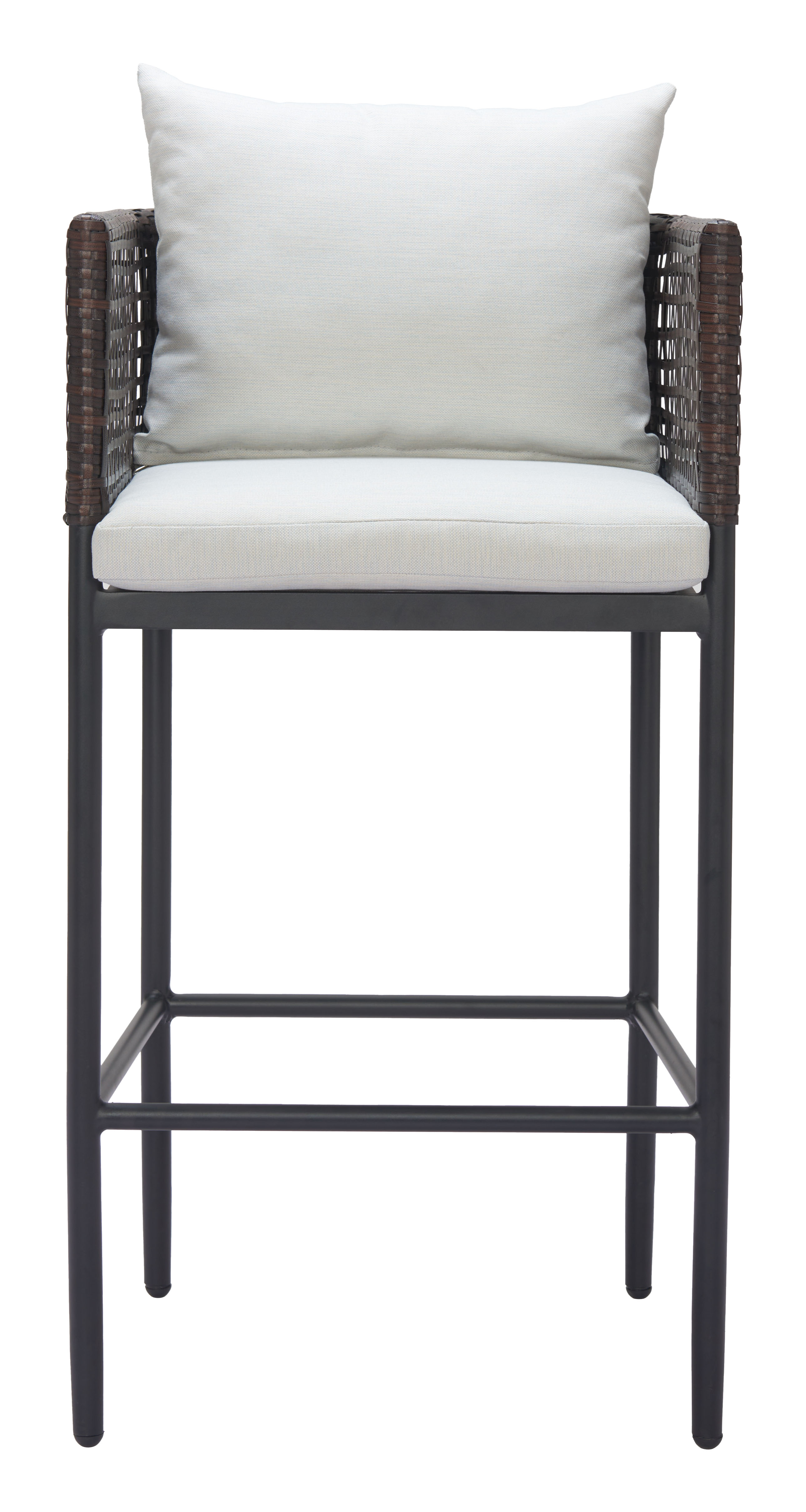 ZUO - Palm Paradise Barstool in Gray