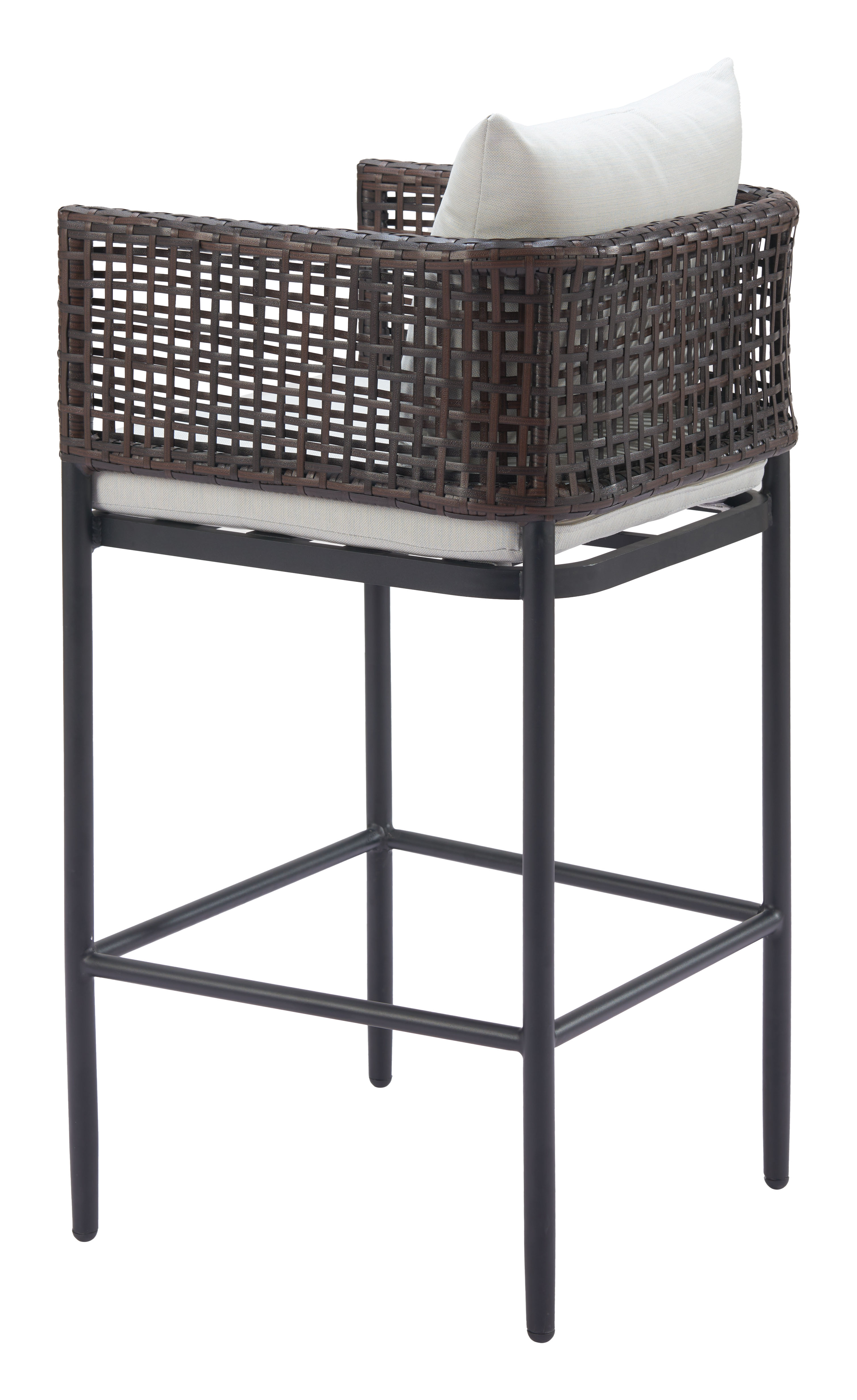 ZUO - Palm Paradise Barstool in Gray