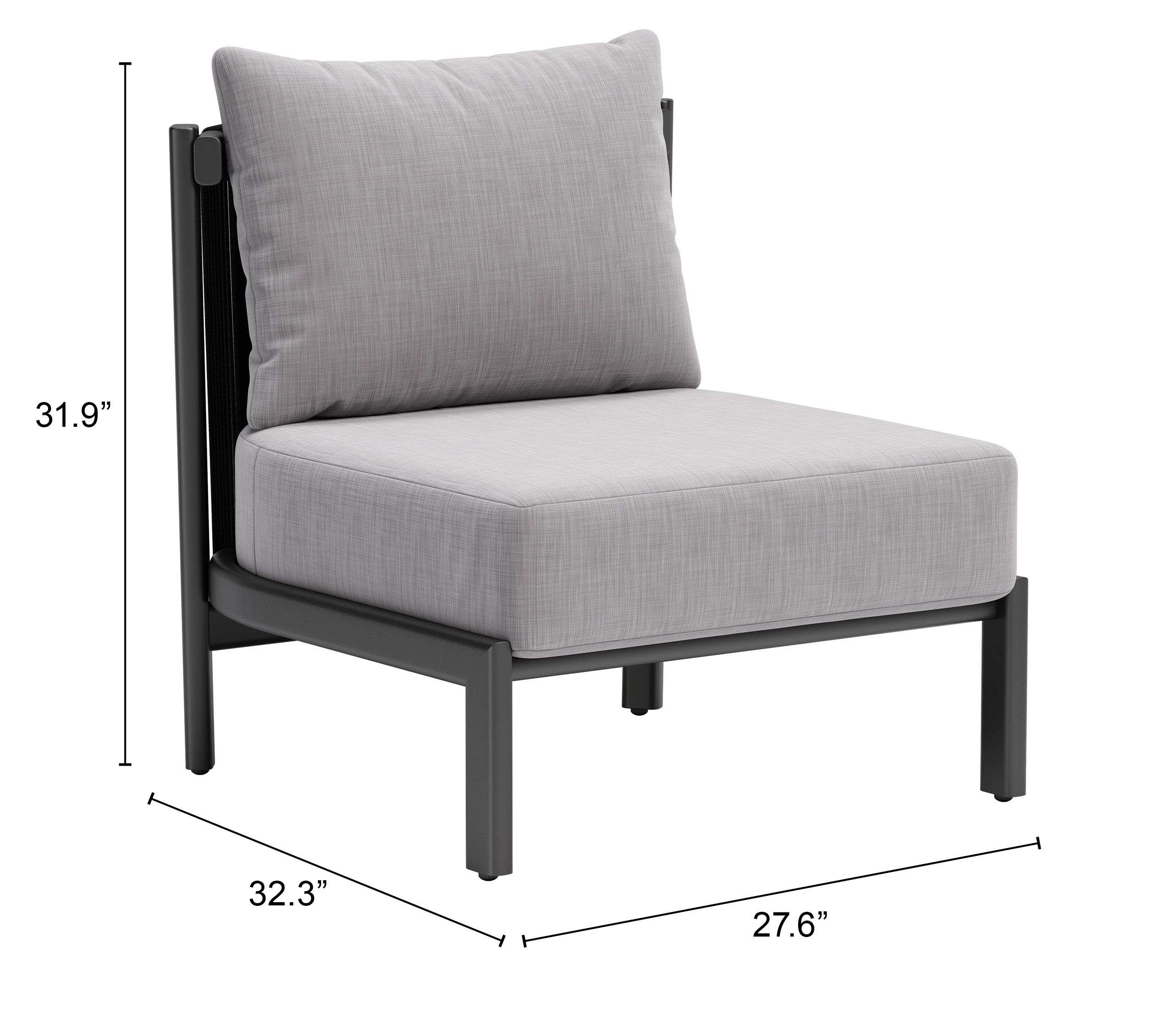 ZUO - Horizon Accent Chair in Gray