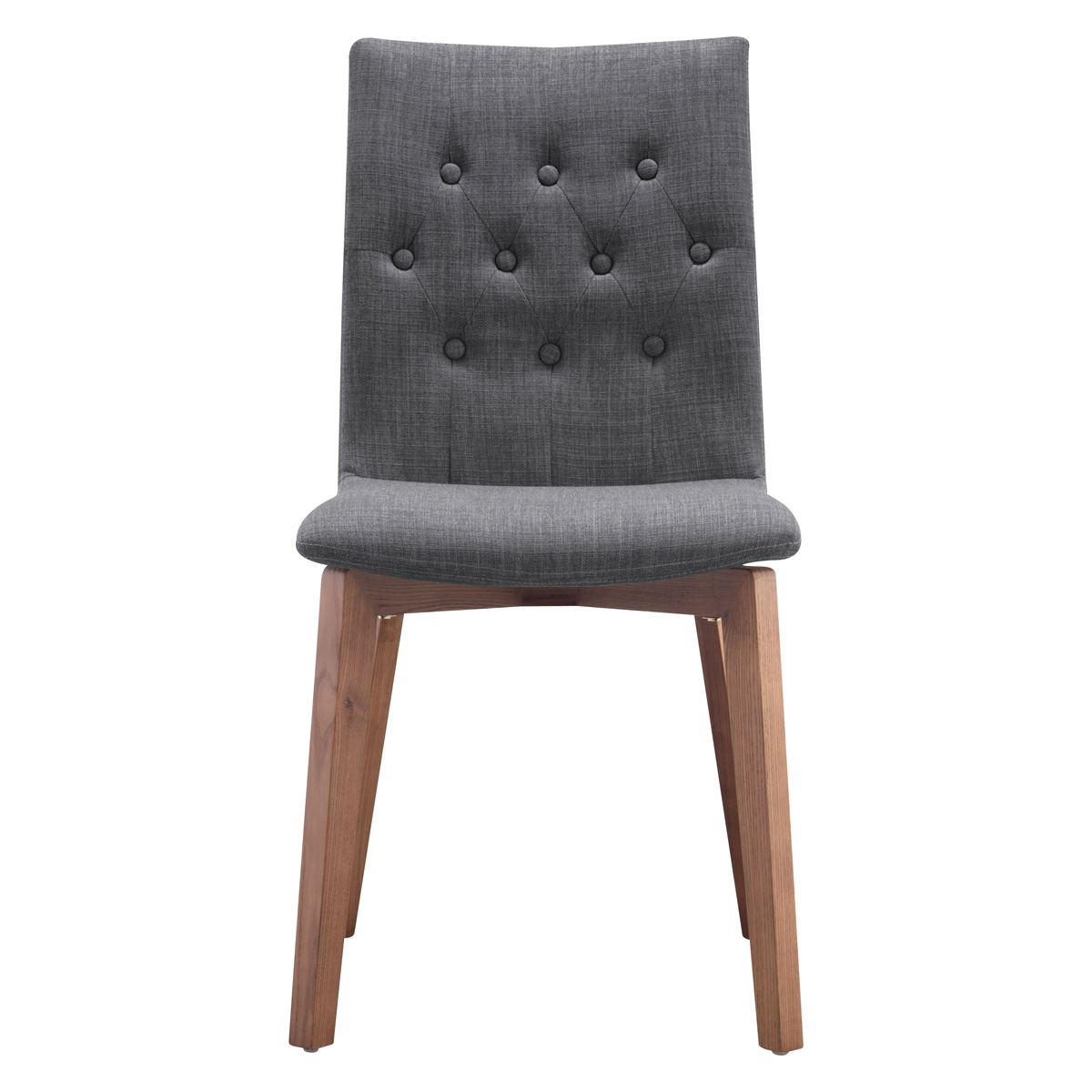 ZUO Orebro Dining Chair (Set Of 2) - Graphite/Brown