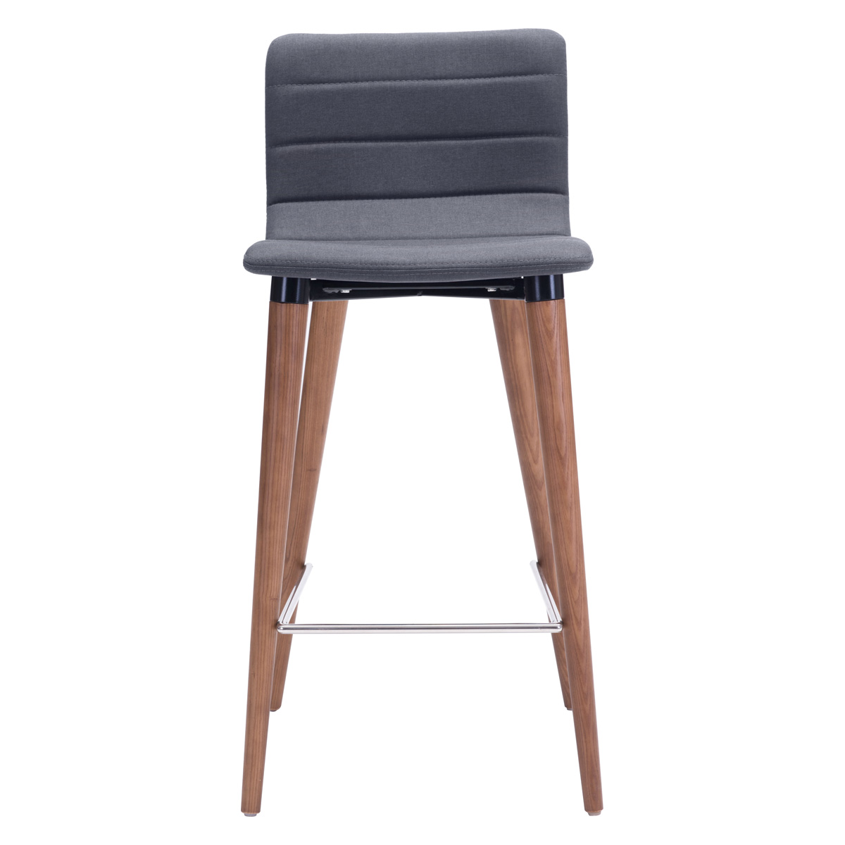 ZUO Jericho Counter Chair (Set Of 2) - Gray/Brown