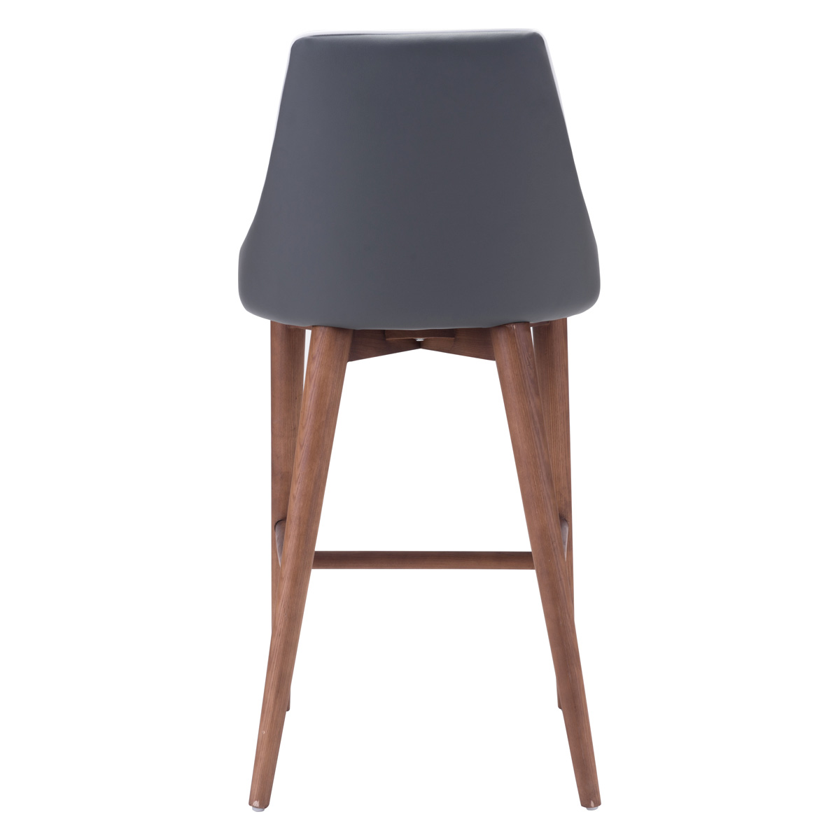 ZUO Moor Counter Chair - Dark Gray/Brown