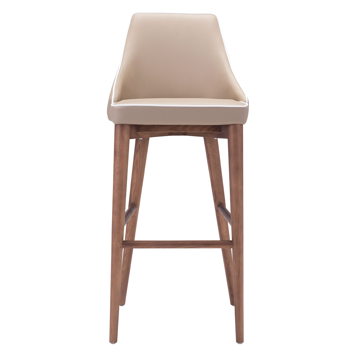 ZUO Moor Bar Chair - Beige/Brown