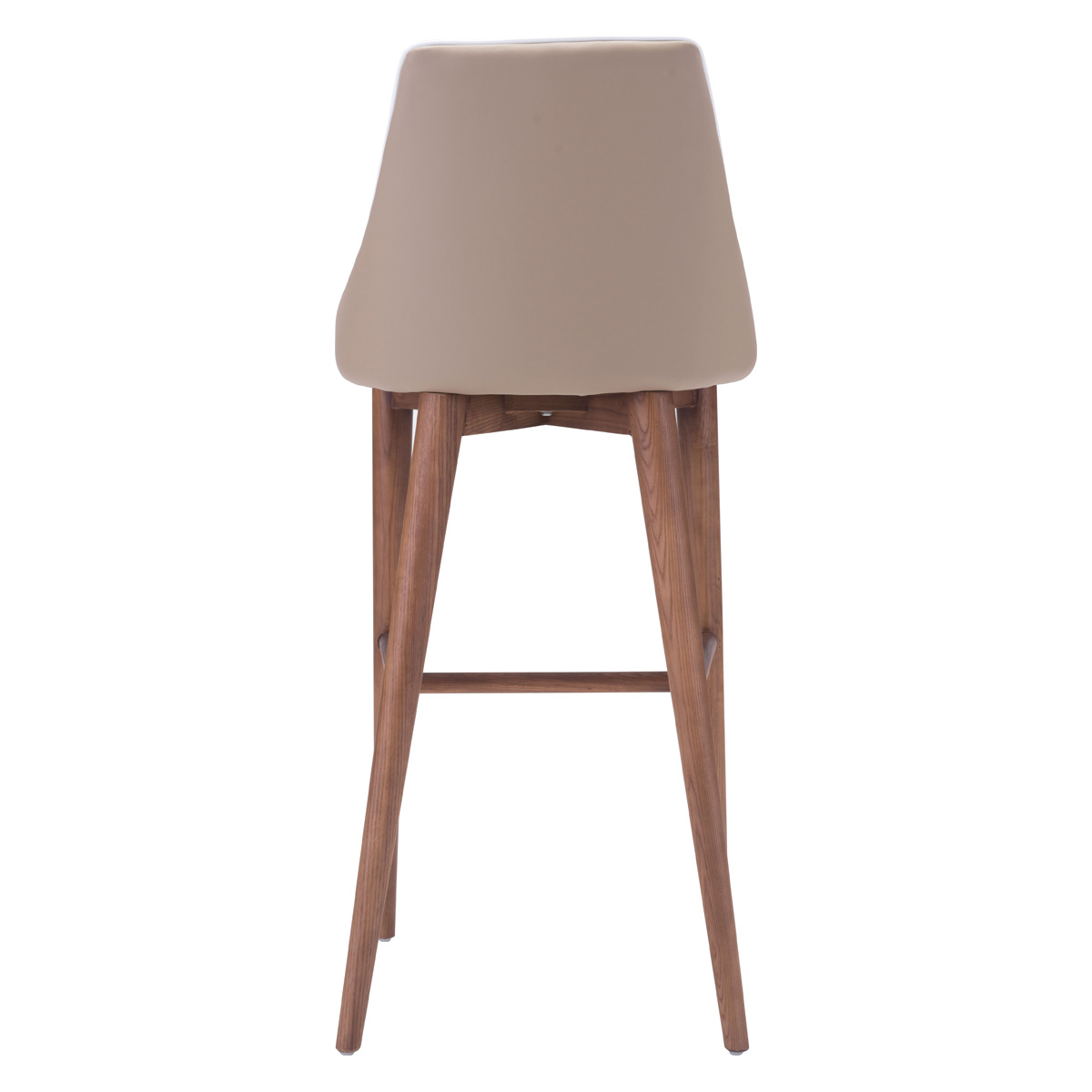 ZUO Moor Bar Chair - Beige/Brown