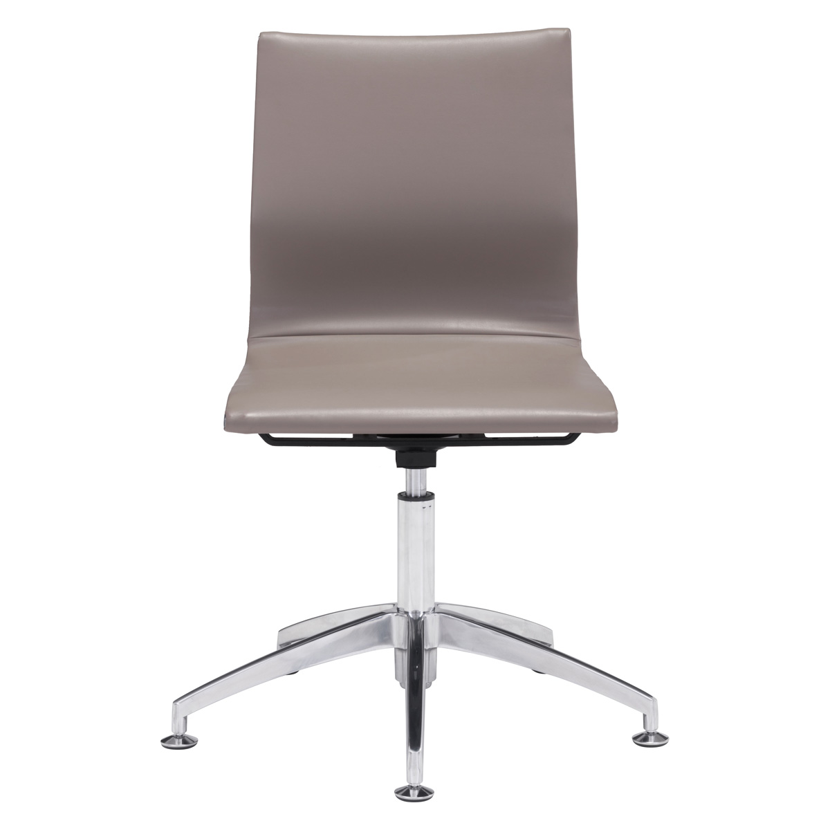 ZUO Glider Conference Chair - Taupe/Silver