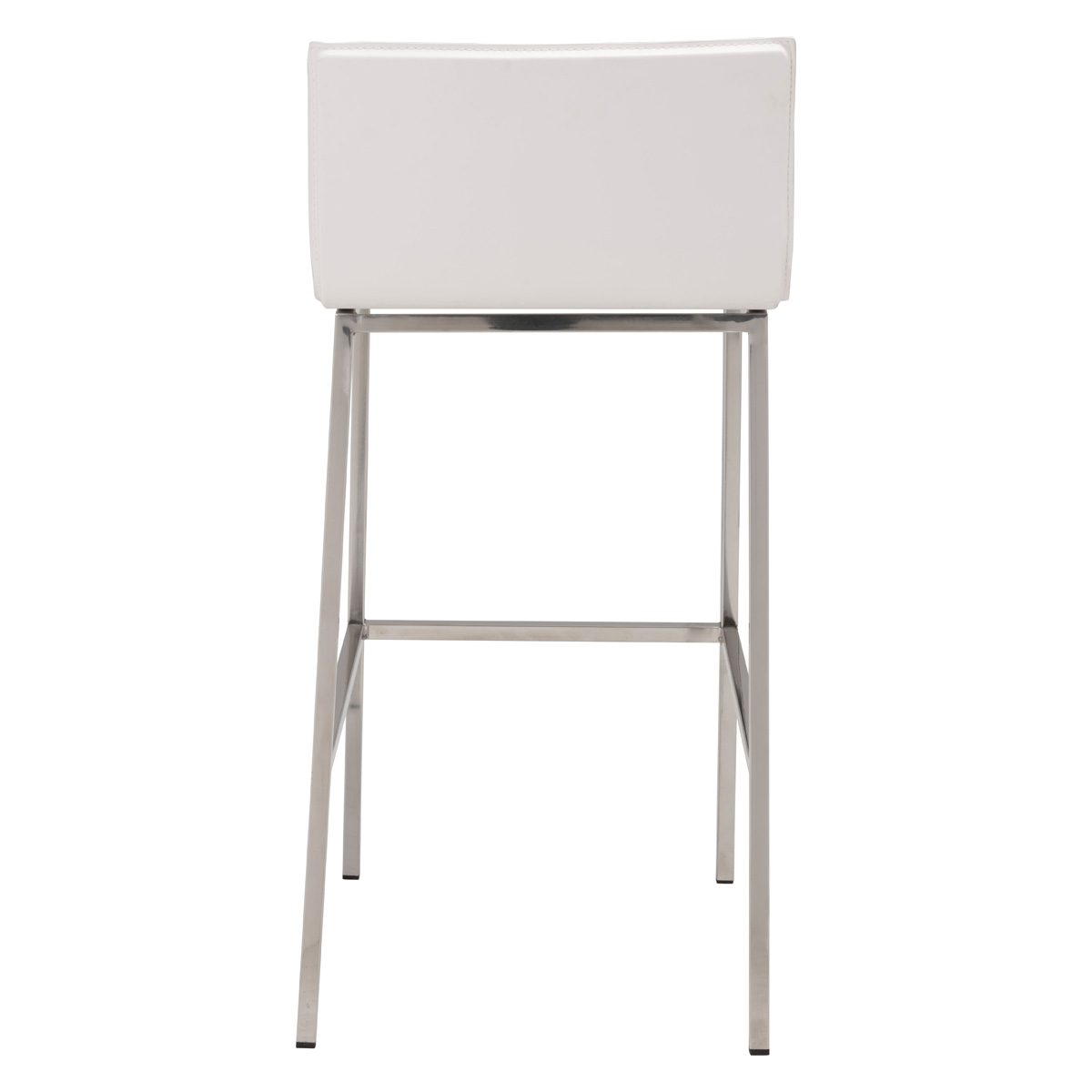 ZUO Marina Barstool (Set Of 2) - White/Silver