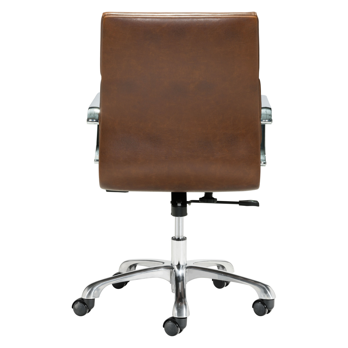 ZUO Ithaca Office Chair - Vintage Brown/Silver