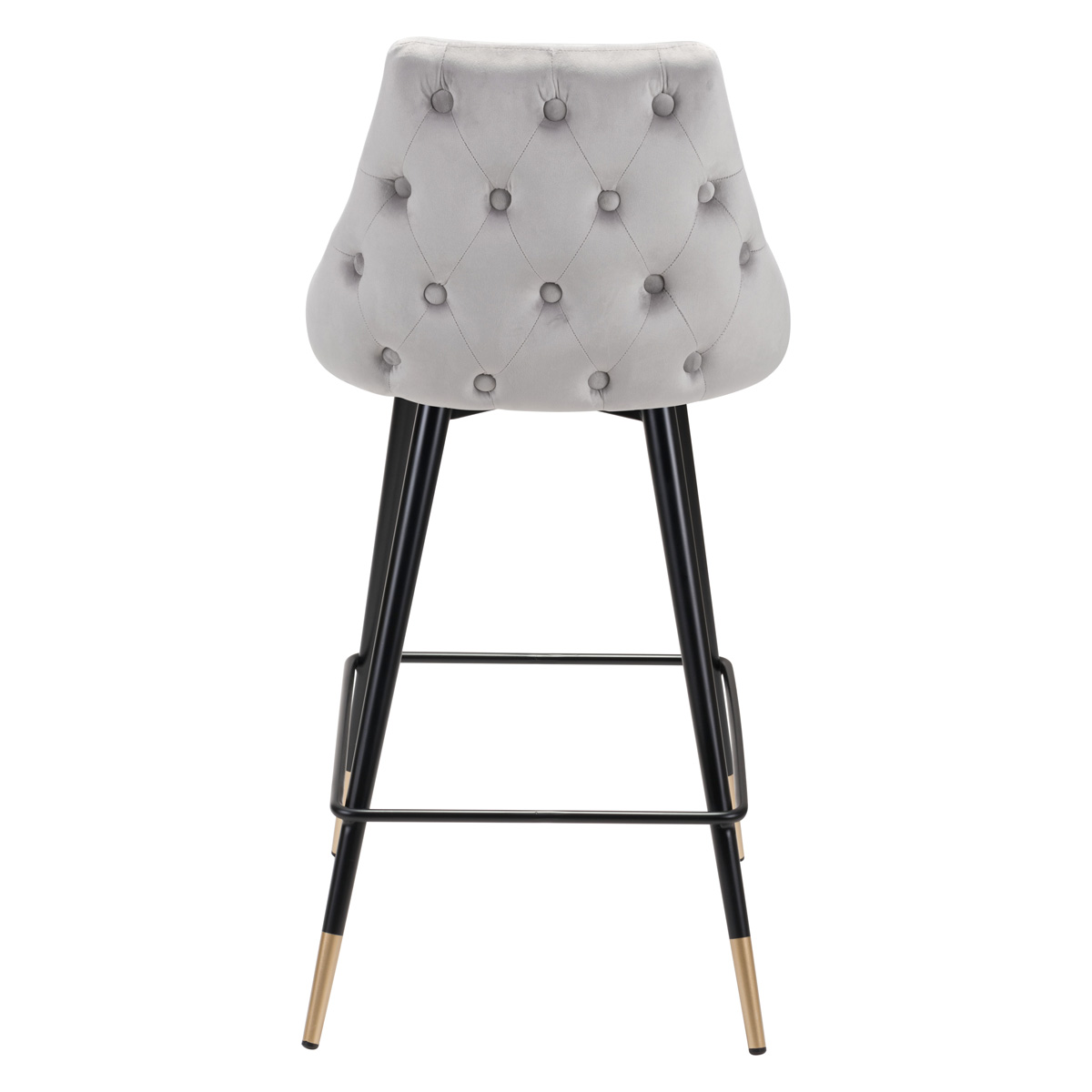 ZUO Piccolo Counter Chair - Gray/Black/Gold