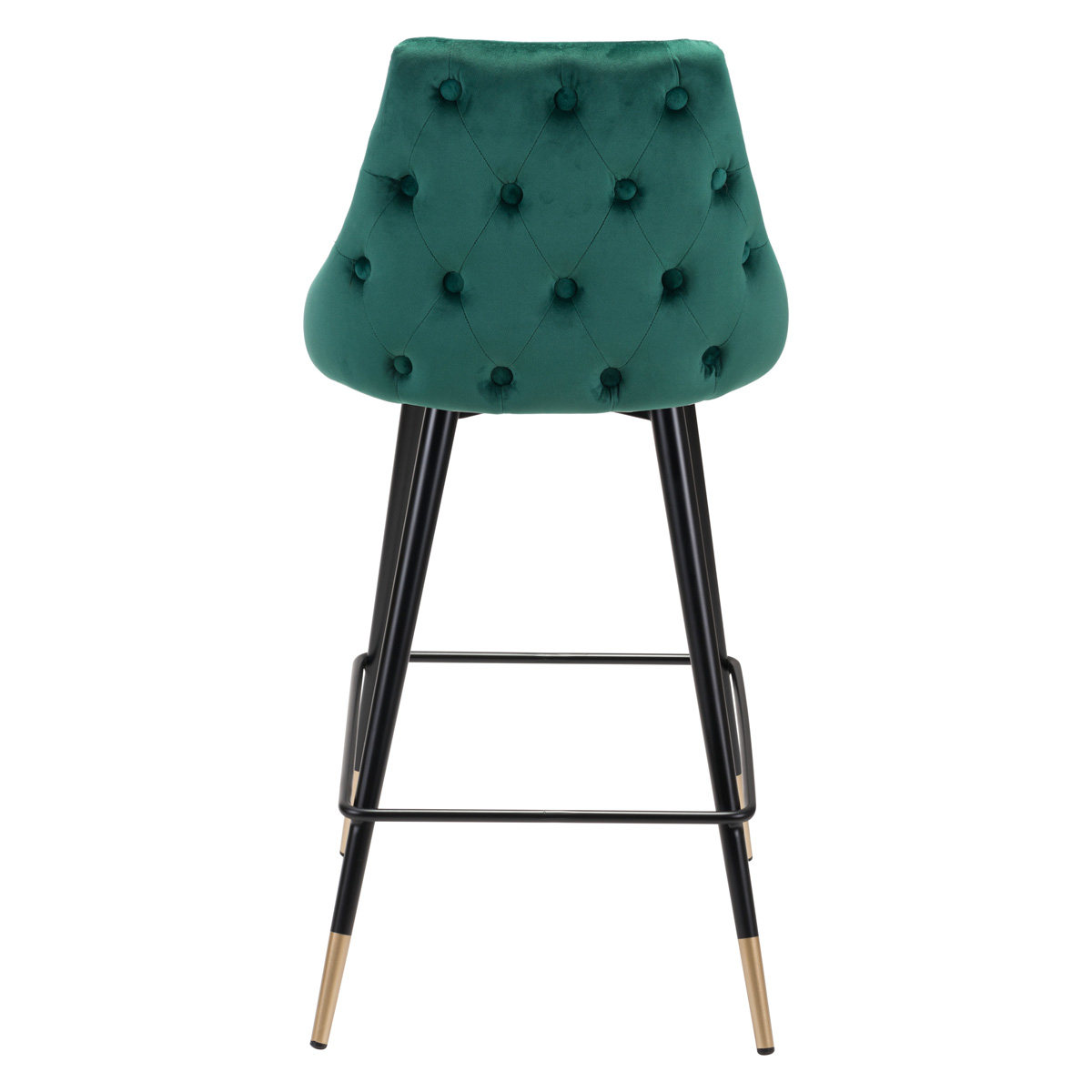 ZUO Piccolo Counter Chair - Green/Black/Gold