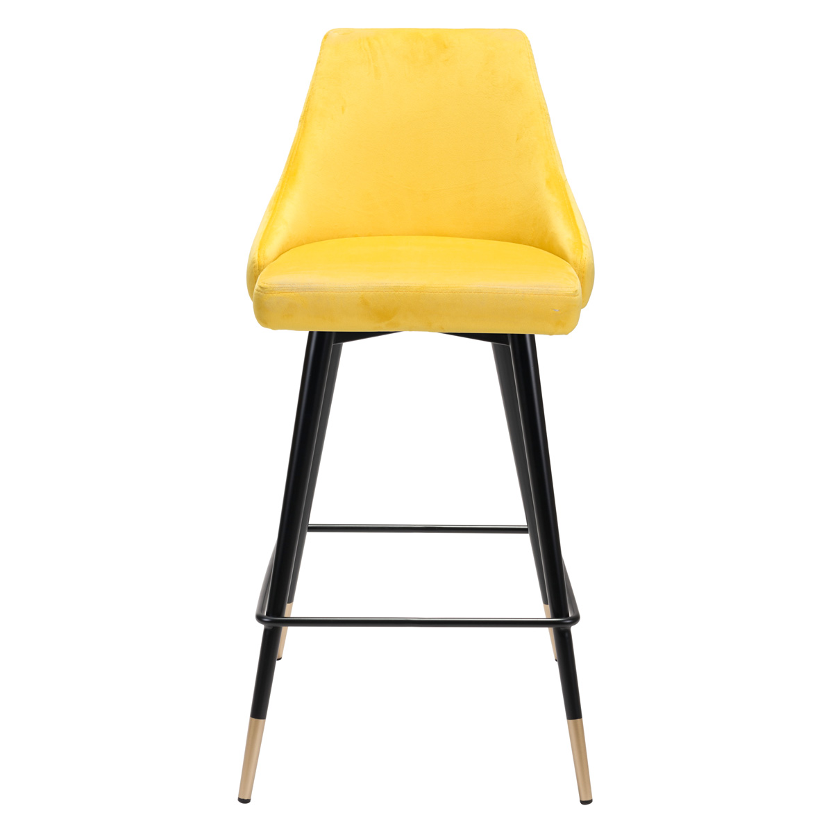 ZUO Piccolo Counter Chair - Yellow/Black/Gold