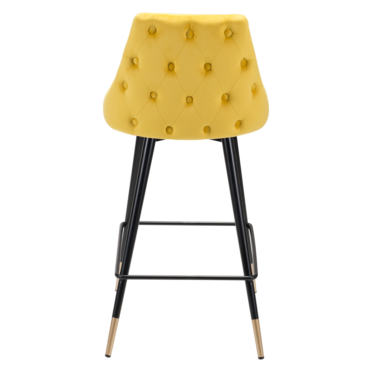 ZUO Piccolo Counter Chair - Yellow/Black/Gold