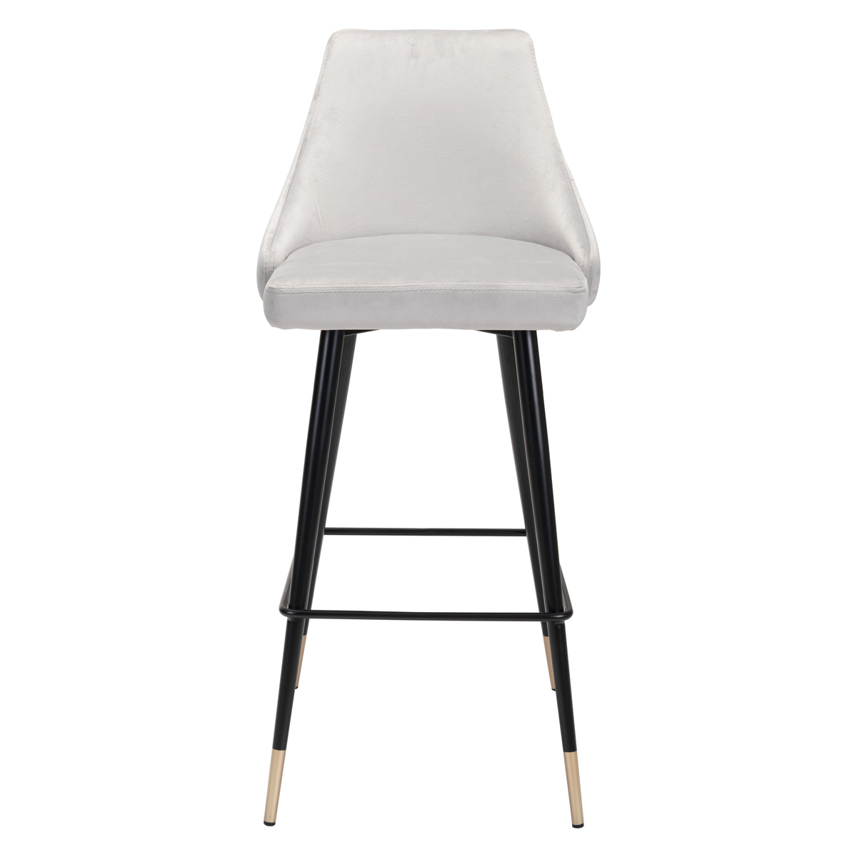 ZUO Piccolo Bar Chair - Gray/Black/Gold