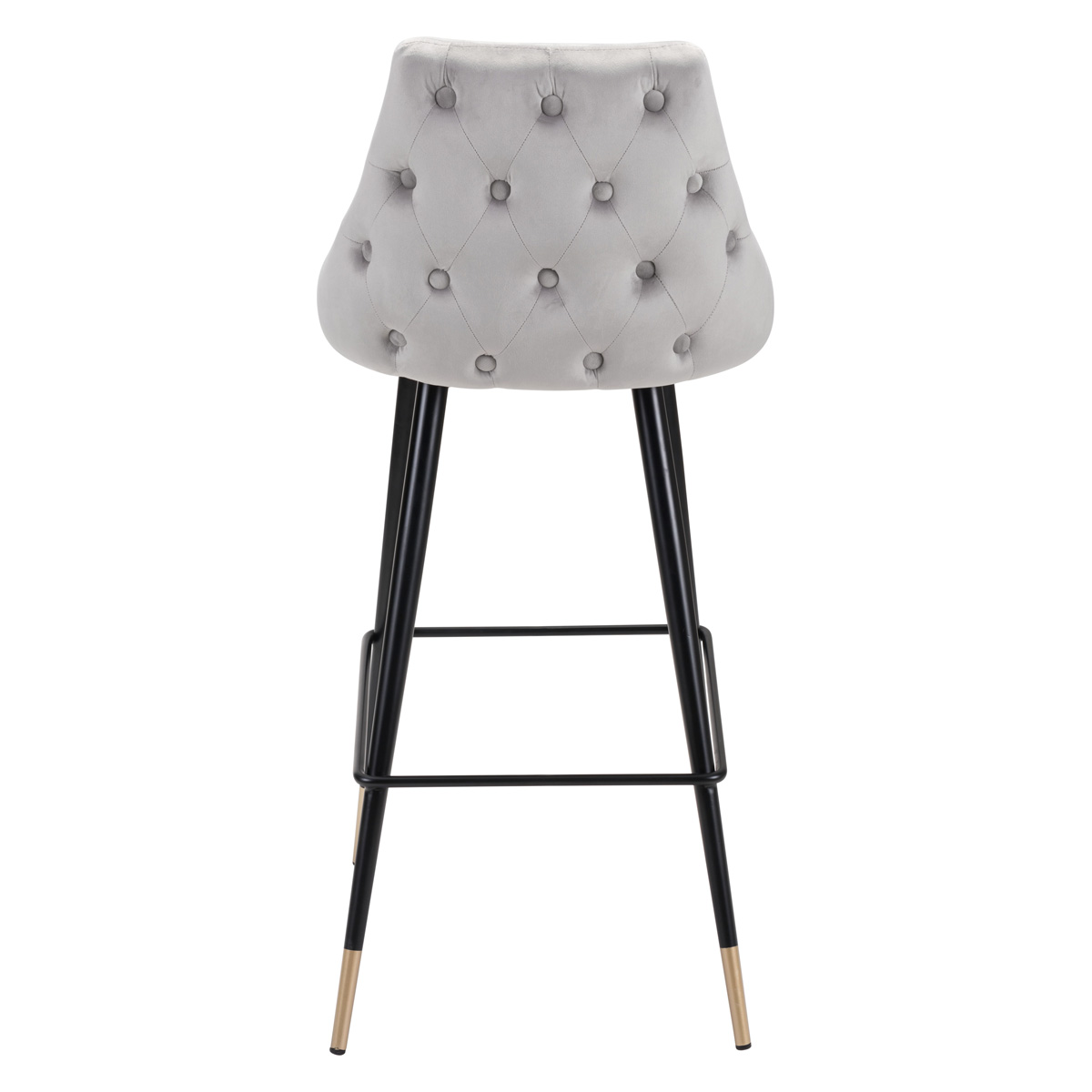 ZUO Piccolo Bar Chair - Gray/Black/Gold