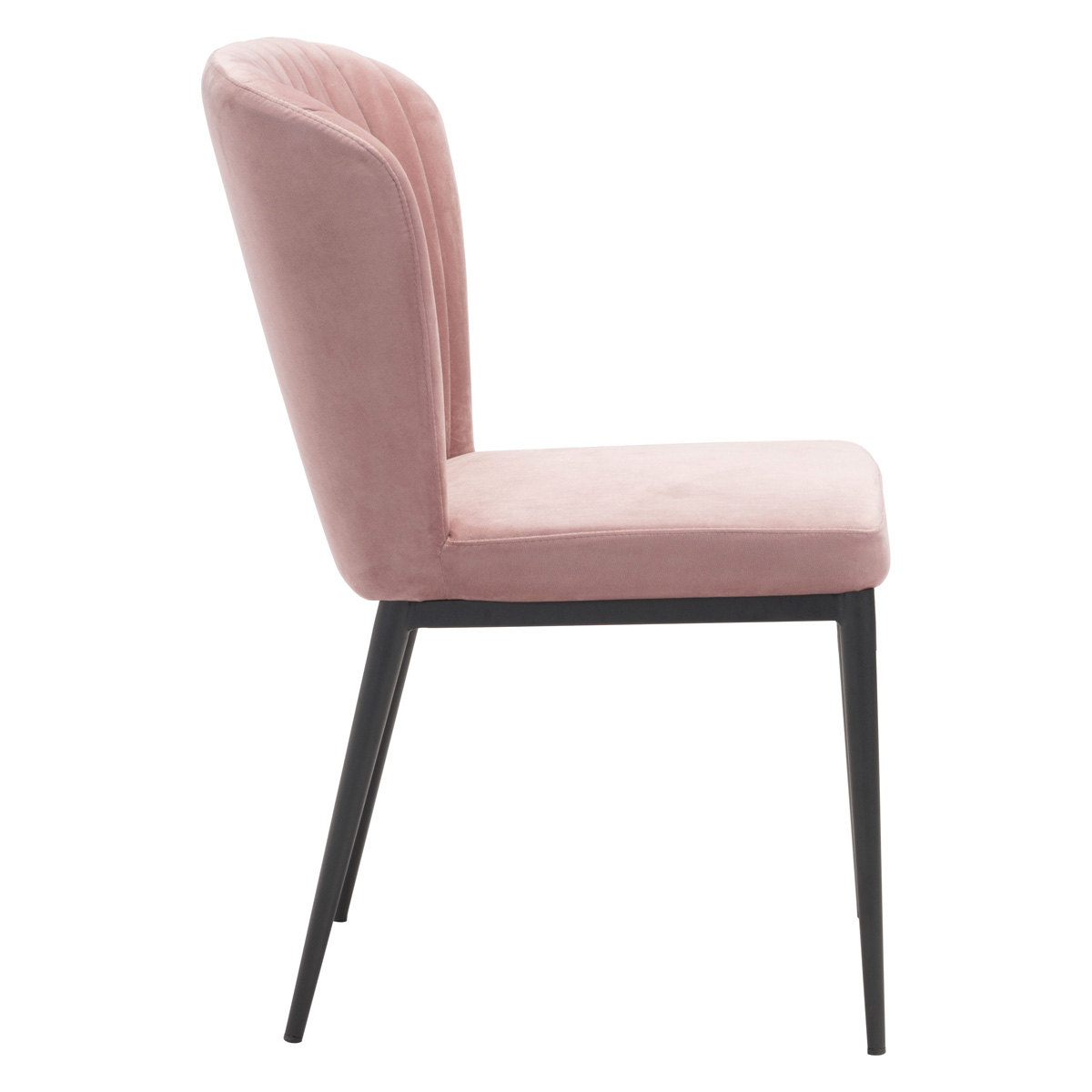 ZUO Tolivere Dining Chair Set - Pink/Black