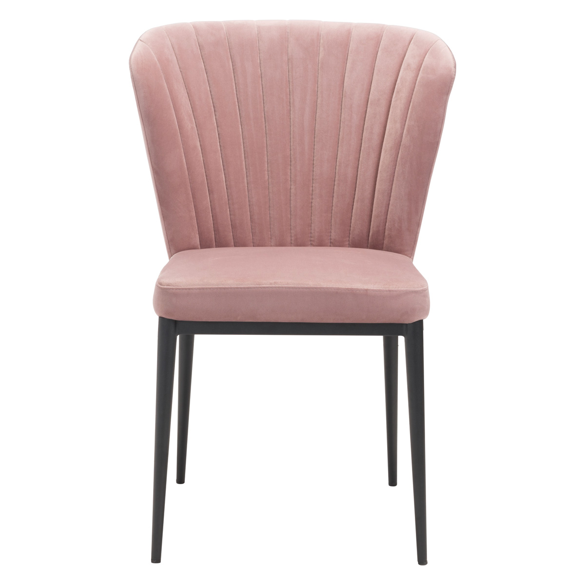 ZUO Tolivere Dining Chair Set - Pink/Black