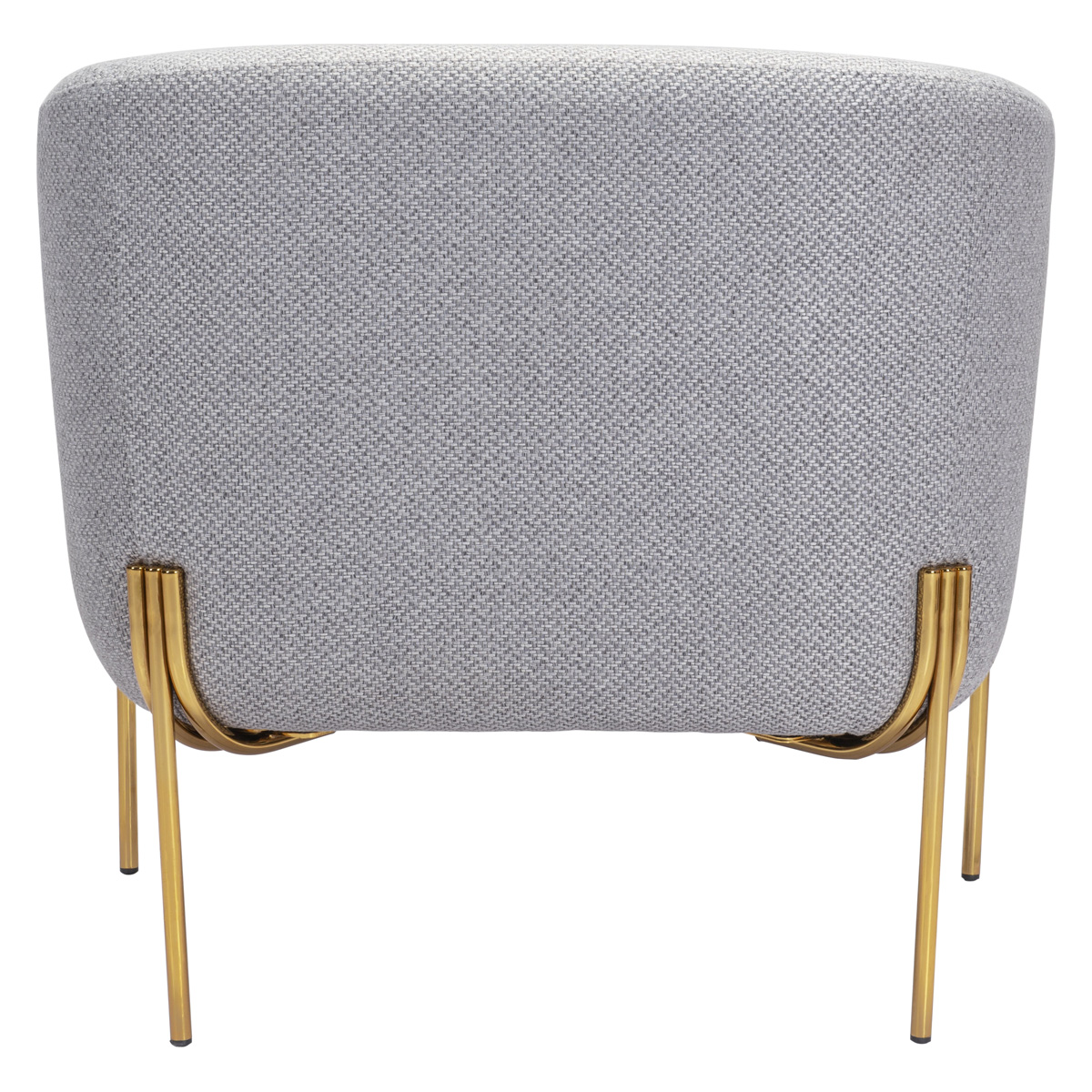 ZUO™ Micaela Arm Chair - Gray/Gold