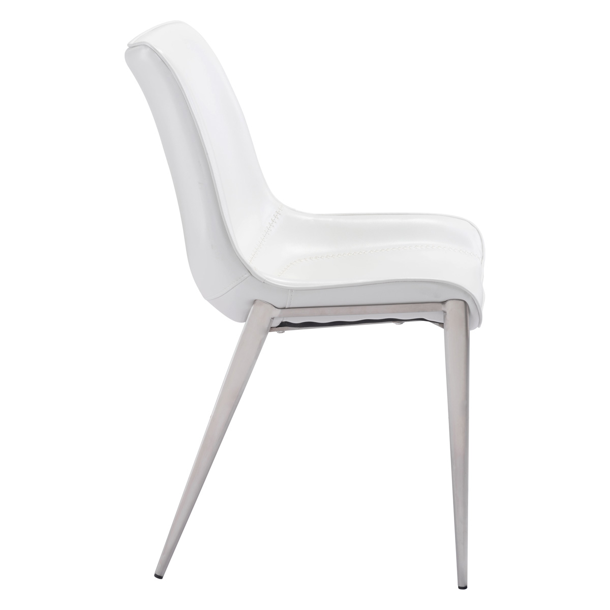 ZUO Magnus Dining Chair (Set Of 2) - White/Silver