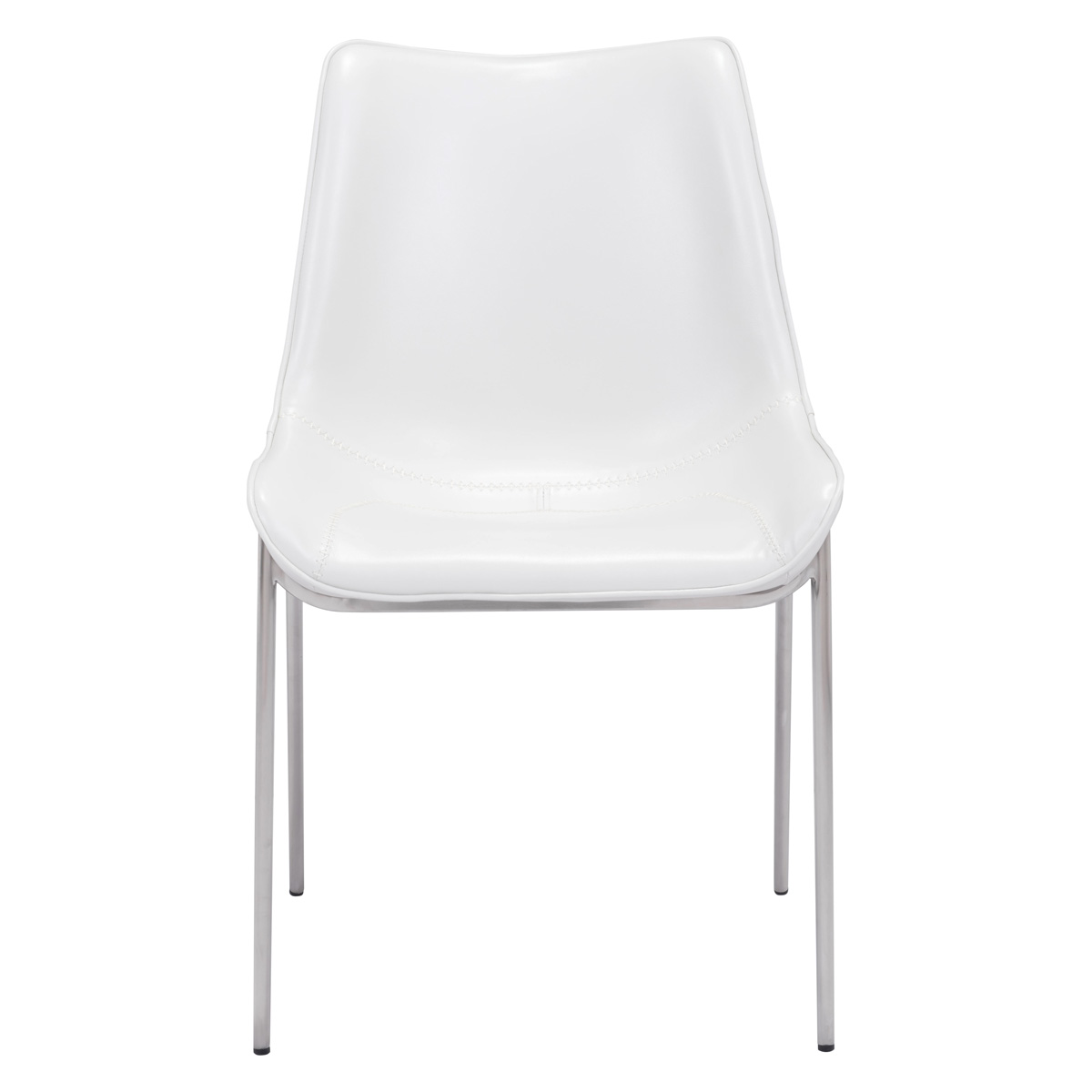 ZUO Magnus Dining Chair (Set Of 2) - White/Silver