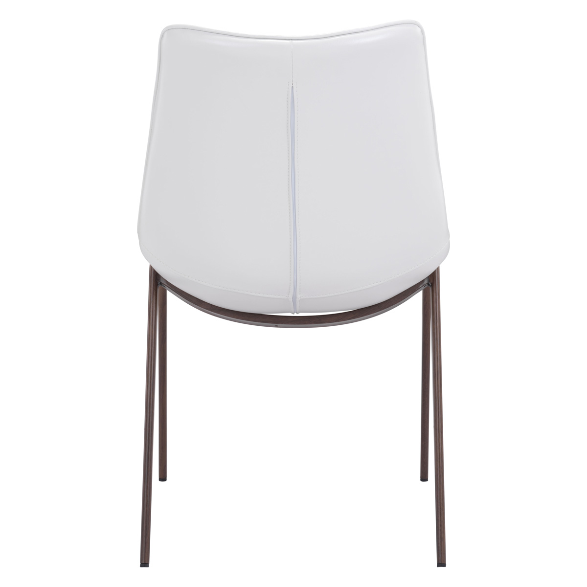 ZUO Magnus Dining Chair (Set Of 2) - White/Dark Brown