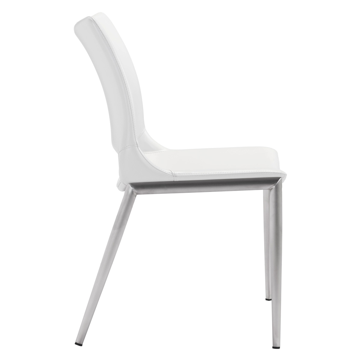 ZUO™ Ace Dining Chair (Set Of 2) - White/Silver