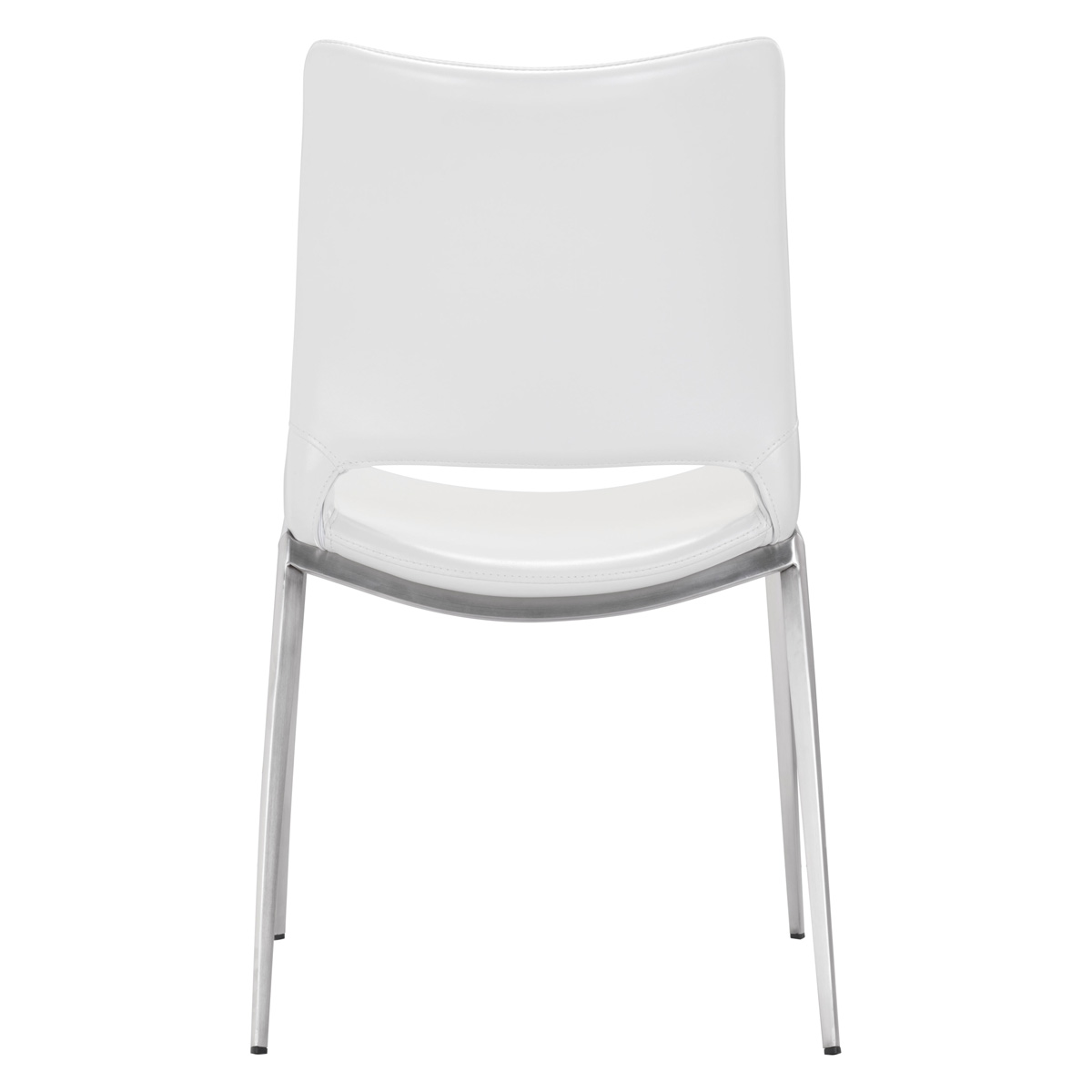 ZUO™ Ace Dining Chair (Set Of 2) - White/Silver