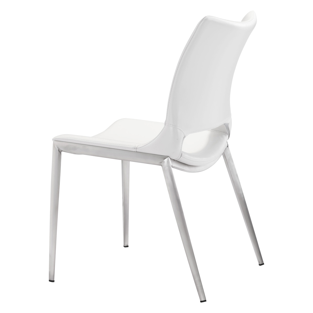 ZUO™ Ace Dining Chair (Set Of 2) - White/Silver