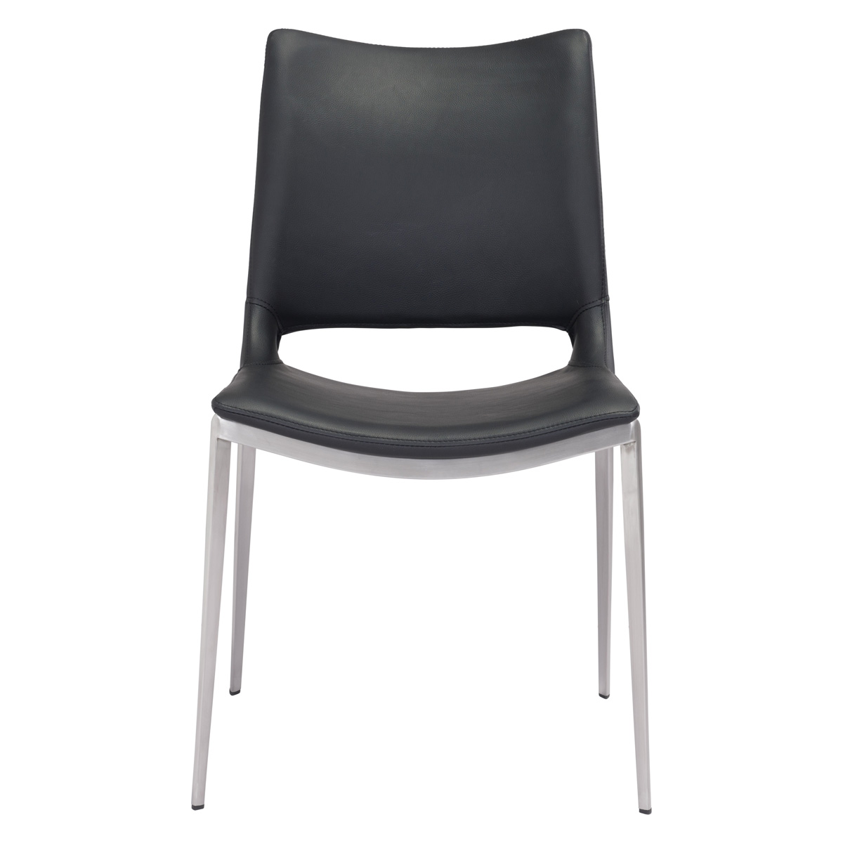 ZUO™ Ace Dining Chair (Set Of 2) - Black/Silver